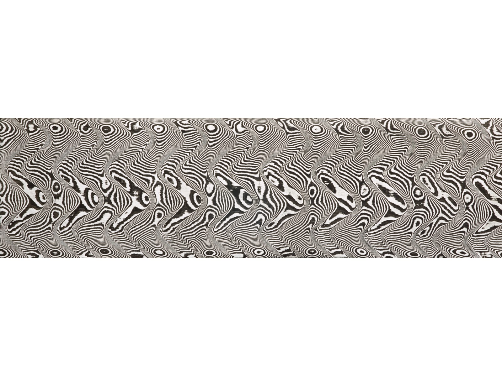 (BLOB)acier damas (carbon) "Herringbone" 30x3,2 mm-1