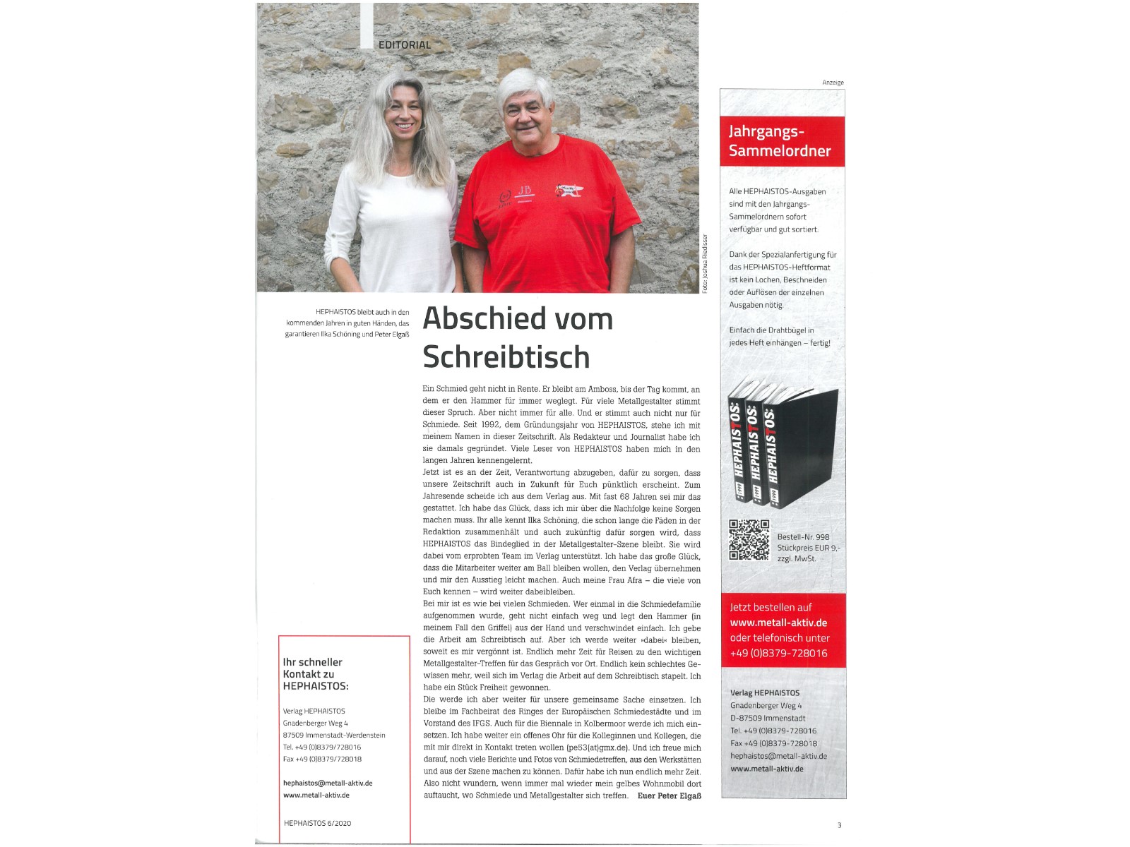 Zeitschrift HEPHAISTOS 2020, 06-3