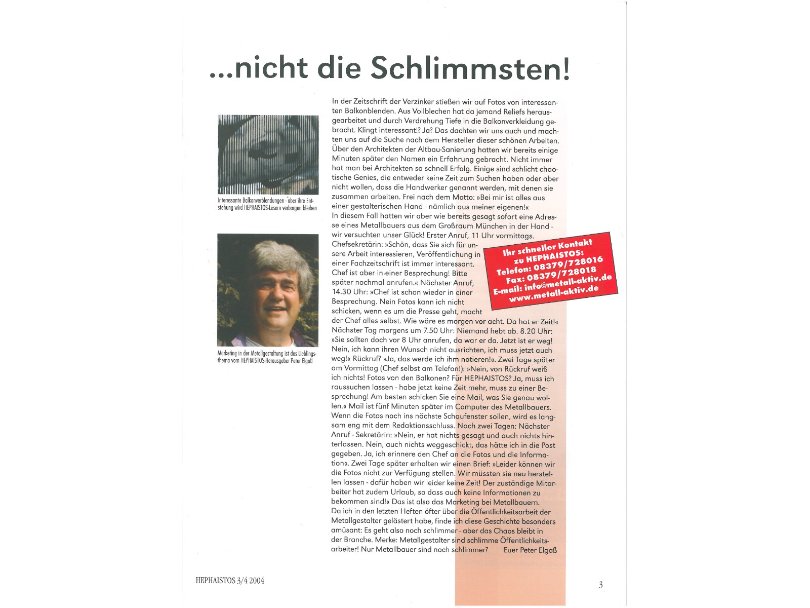 Zeitschrift HEPHAISTOS 2004, 3/4-3