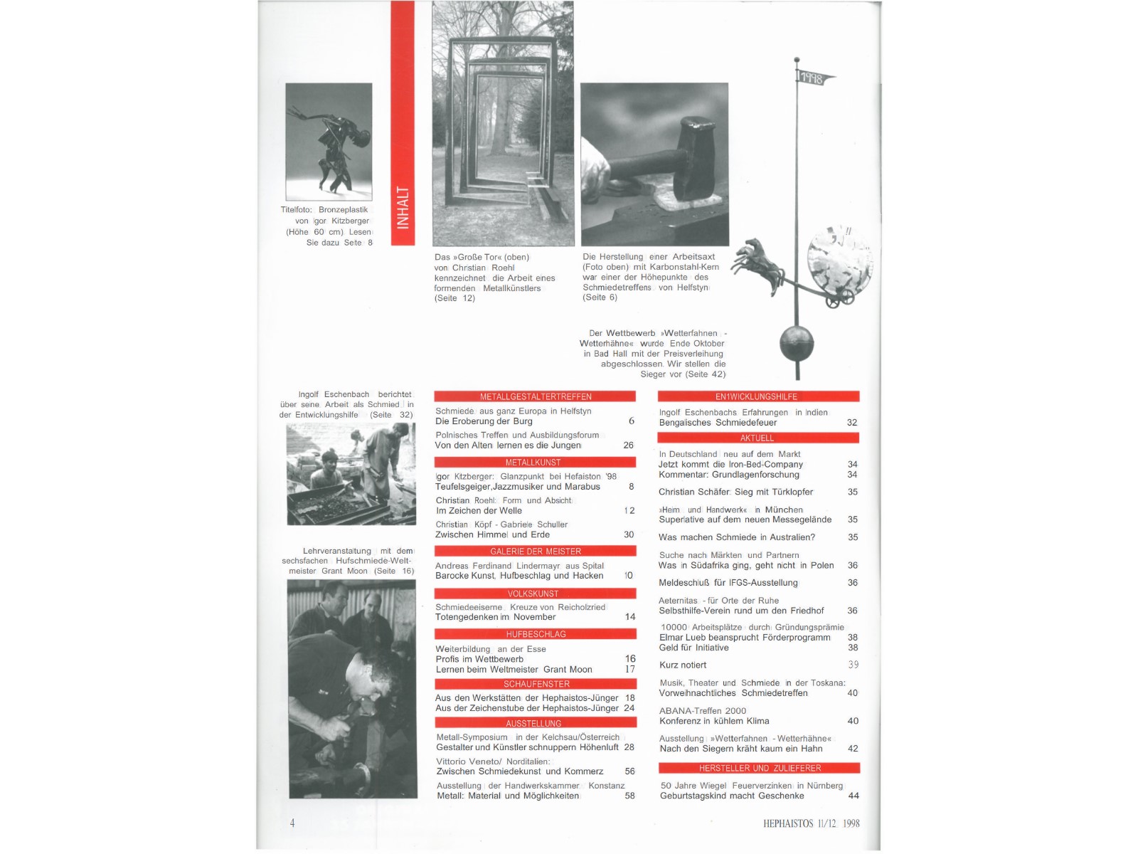 Zeitschrift HEPHAISTOS 1998, 11/12-4
