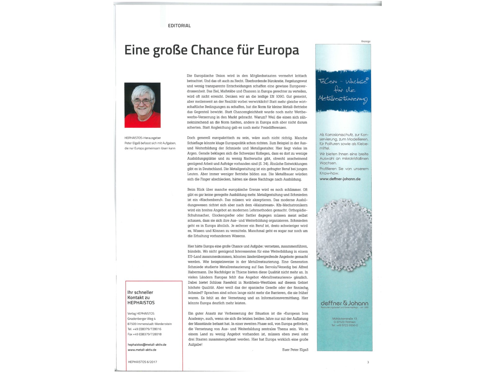 Zeitschrift HEPHAISTOS 2017, 06-3