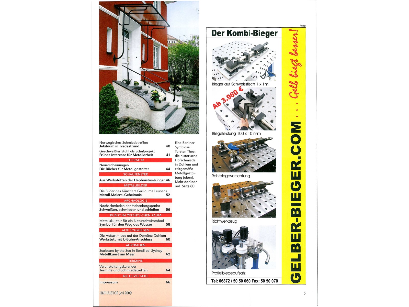 Zeitschrift HEPHAISTOS 2009, 3/4-5