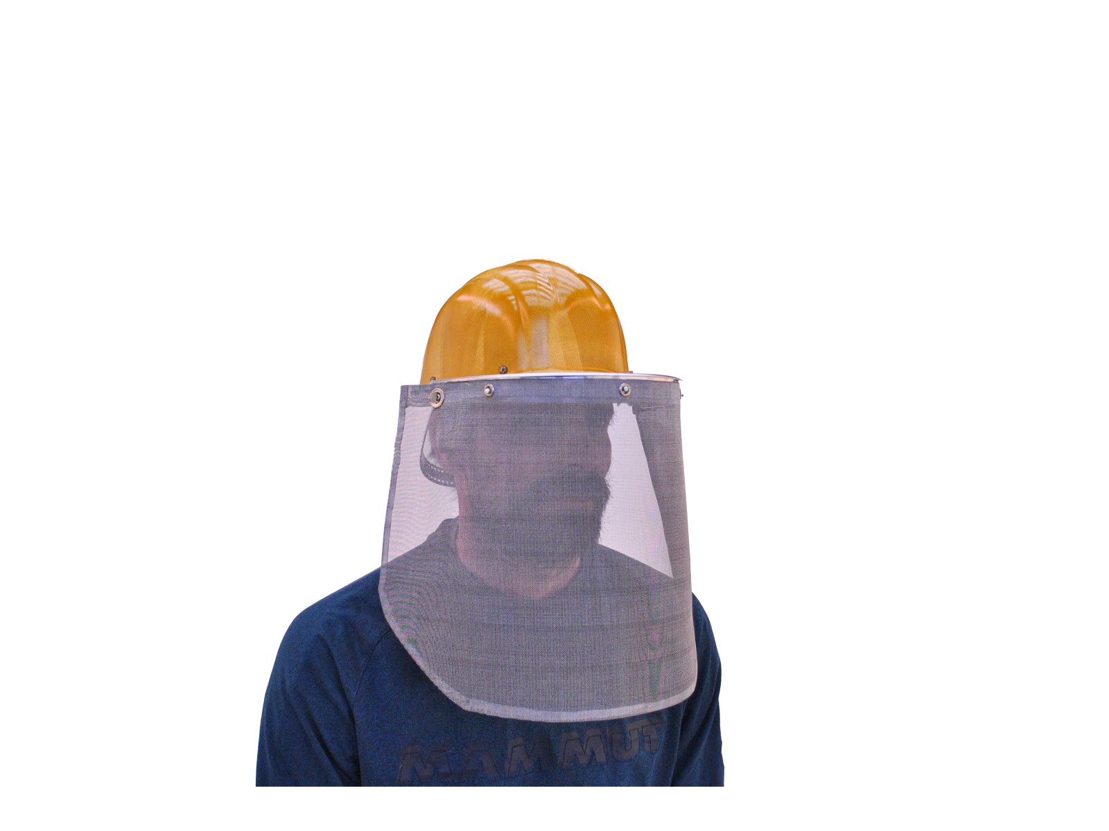 Heat protection helmet with wire veil