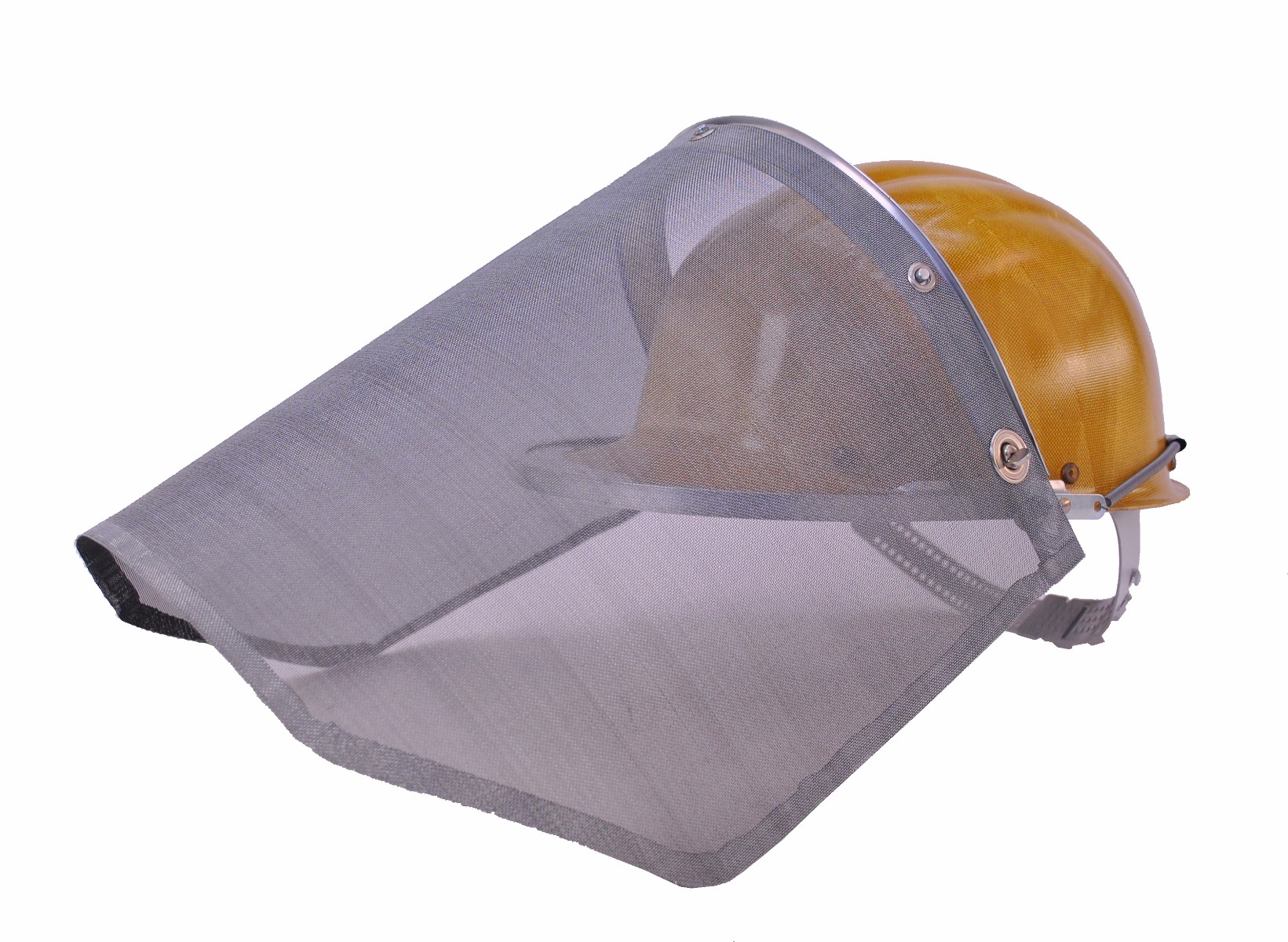 Heat protection helmet with wire veil