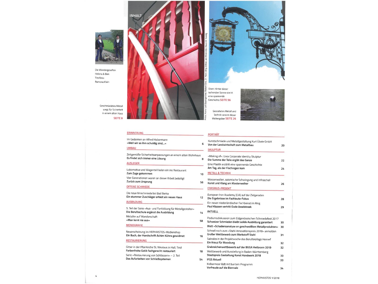 Zeitschrift HEPHAISTOS 2018, 01-4
