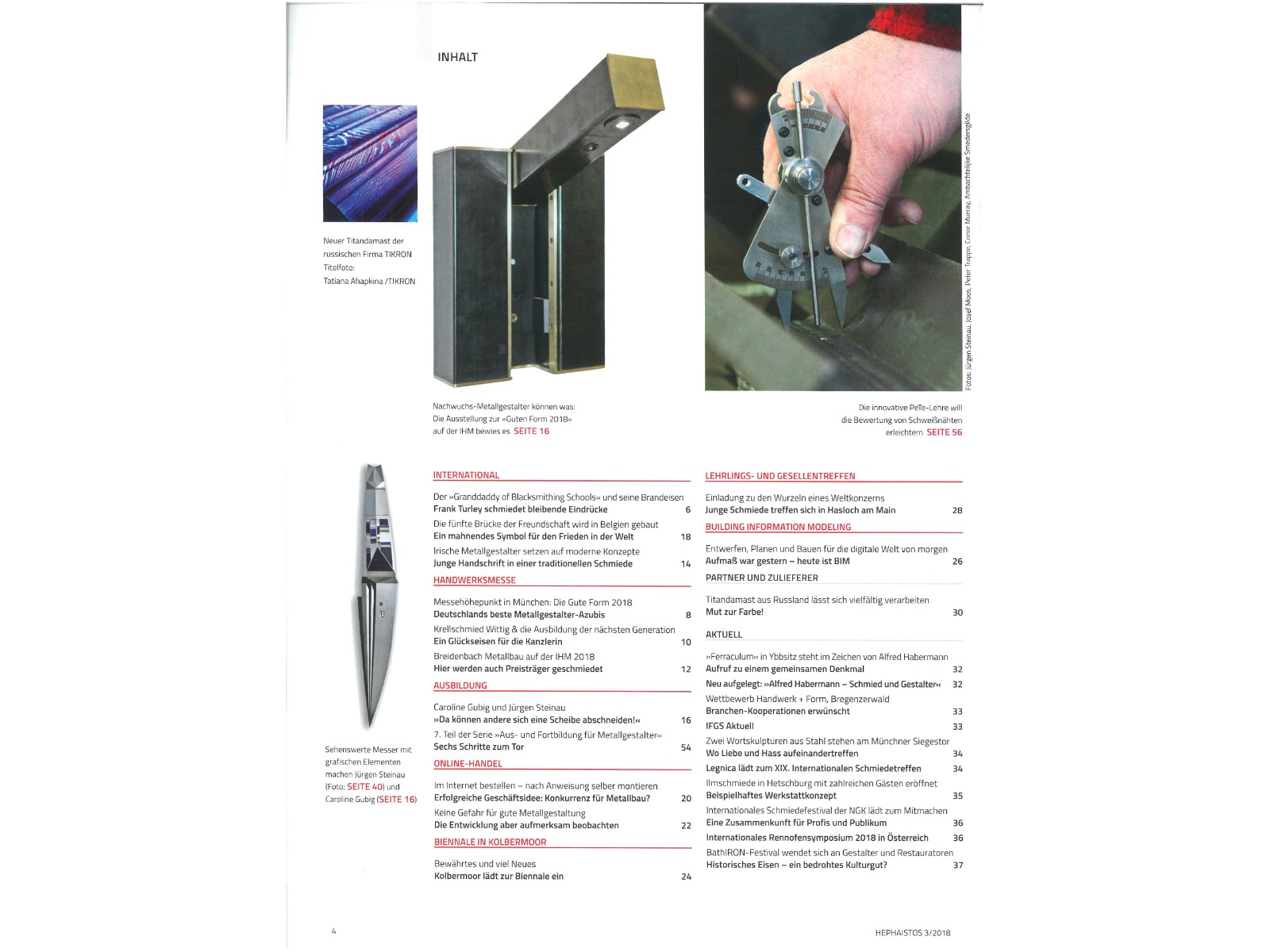Zeitschrift HEPHAISTOS 2018, 03-4