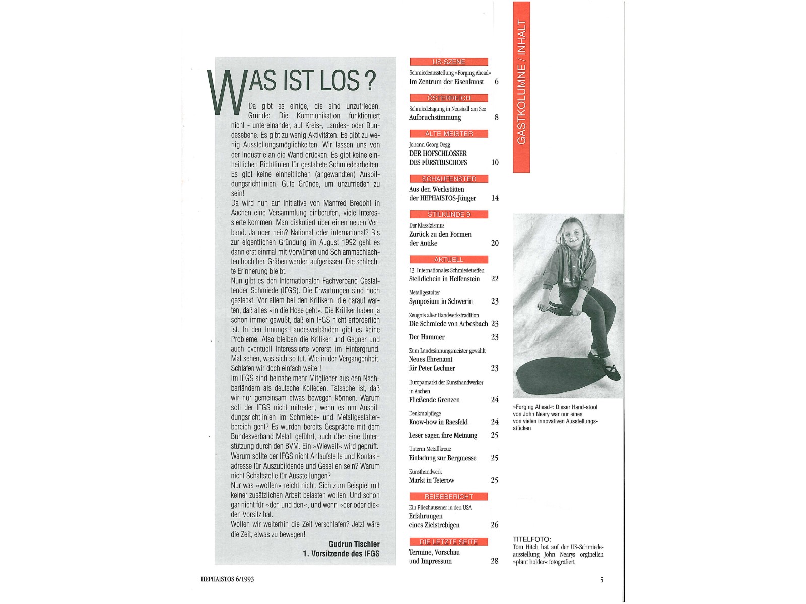 Zeitschrift HEPHAISTOS 1993, 06-3