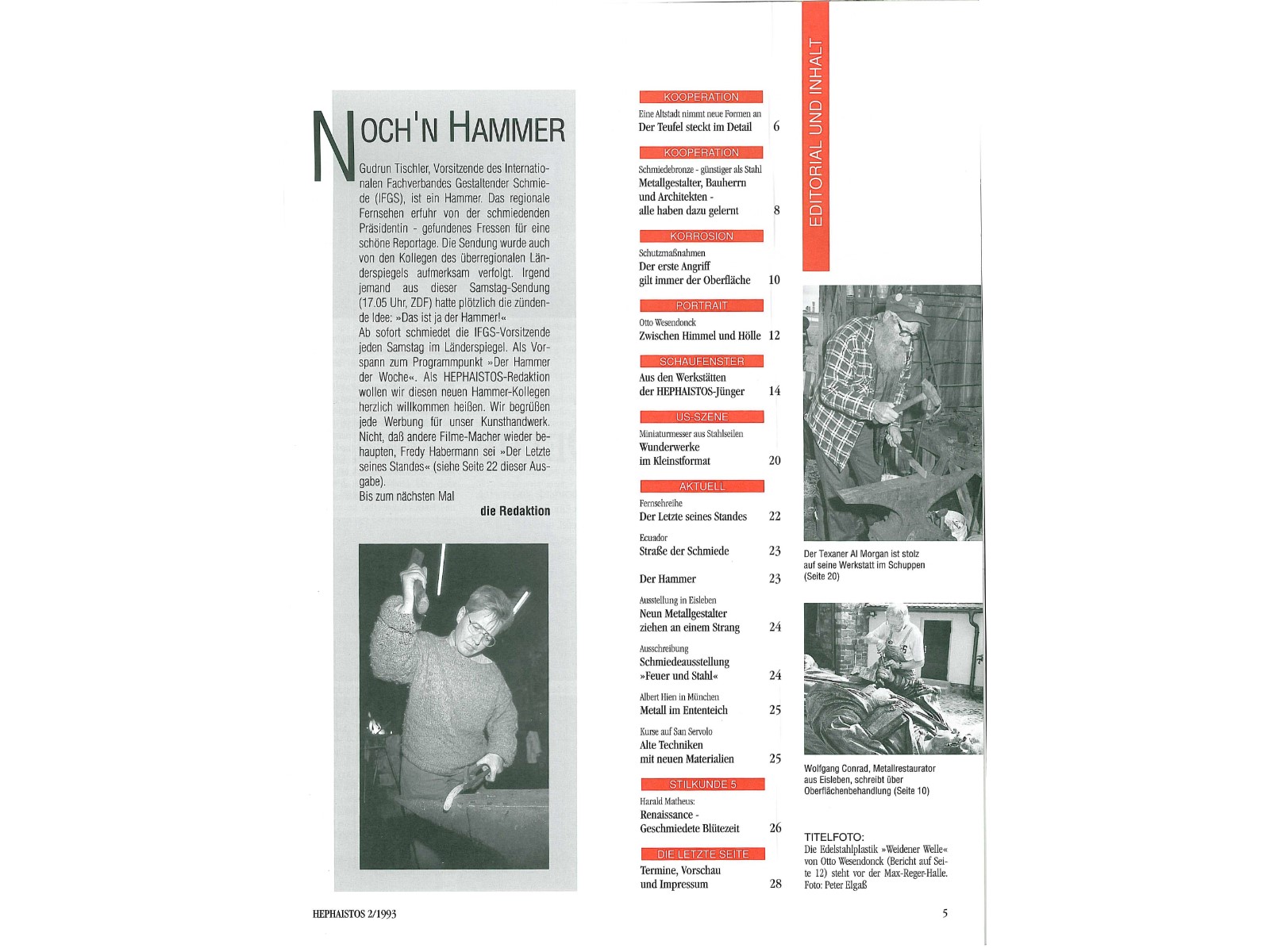 Zeitschrift HEPHAISTOS 1993, 02-3