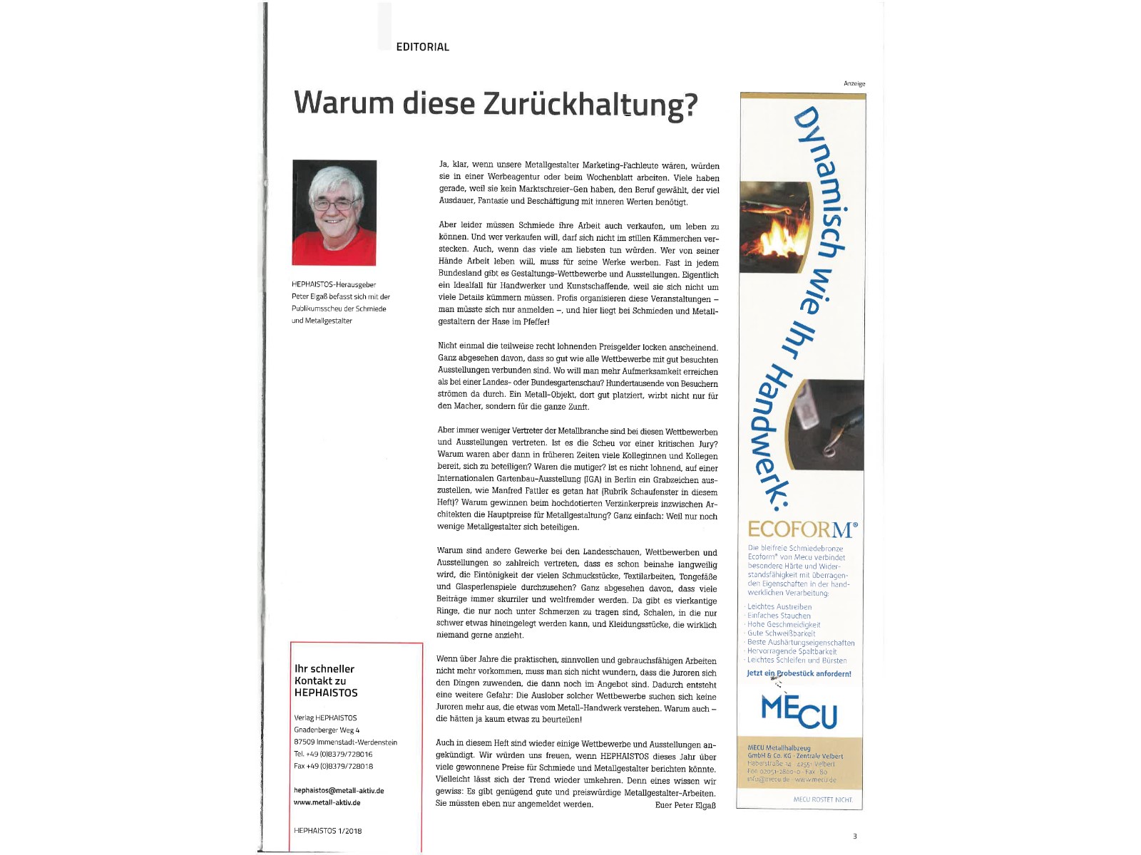 Zeitschrift HEPHAISTOS 2018, 01-3