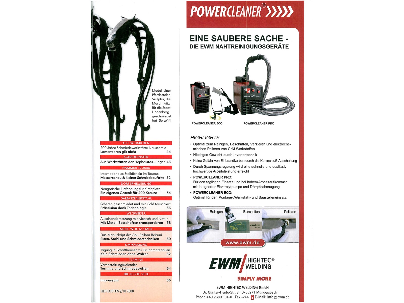 Zeitschrift HEPHAISTOS 2008, 9/10-5 Zeitschrift HEPHAISTOS 2008, 9/10-5