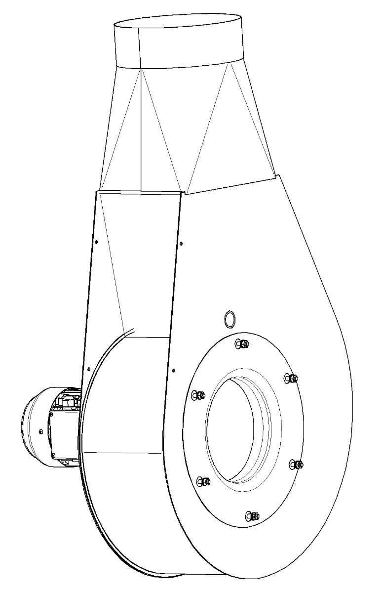 Rauchabzugsventilator G-30.4 (400V, gerade, 1400 U/min)