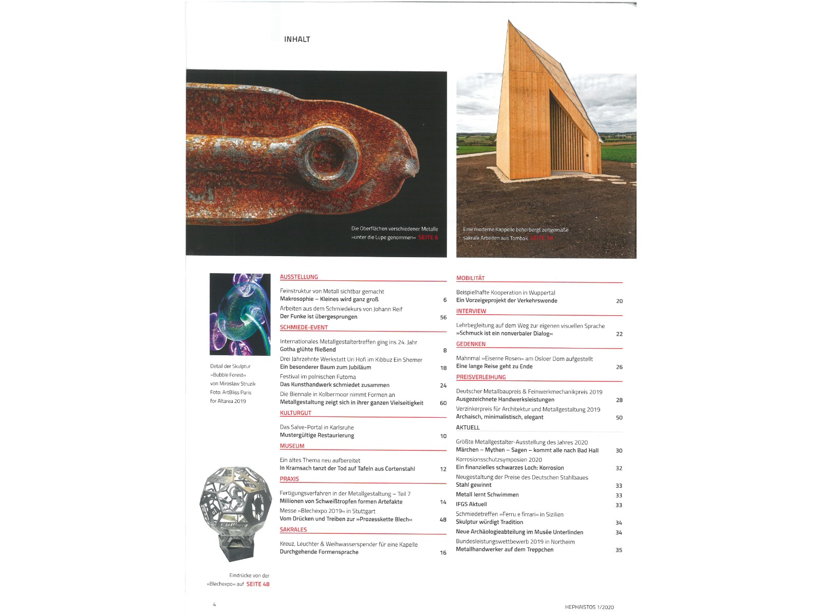 Zeitschrift HEPHAISTOS 2020, 01-4