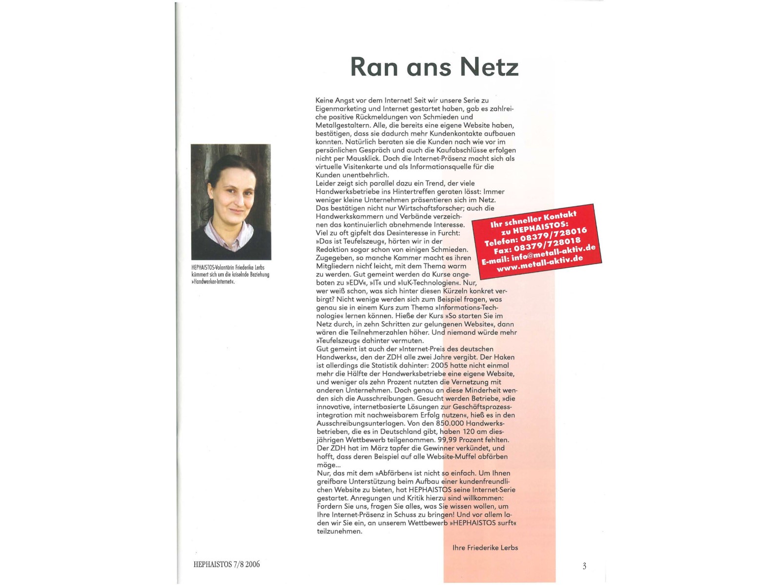 Zeitschrift HEPHAISTOS 2006, 7/8-3