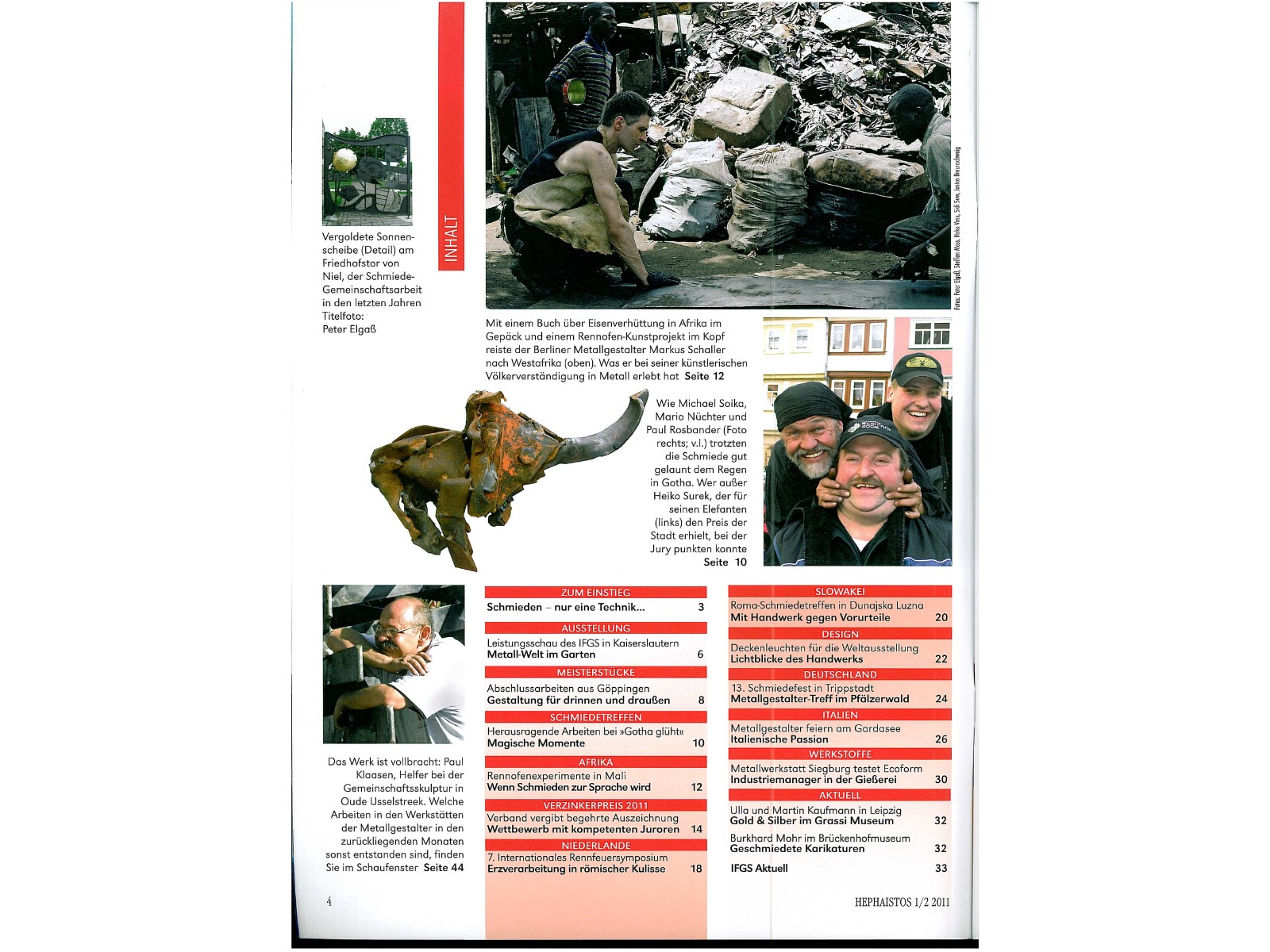 Zeitschrift HEPHAISTOS 2011, 1/2-4