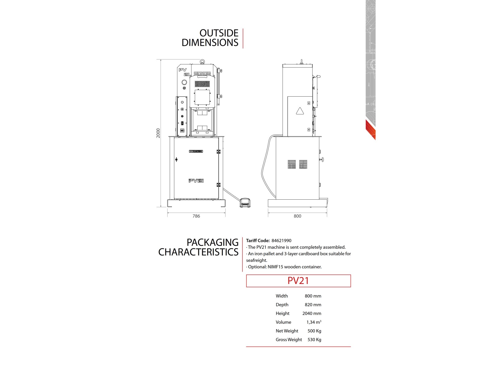 Nargesa - Schmiedepresse PV21-2 Nargesa - Schmiedepresse PV21-2