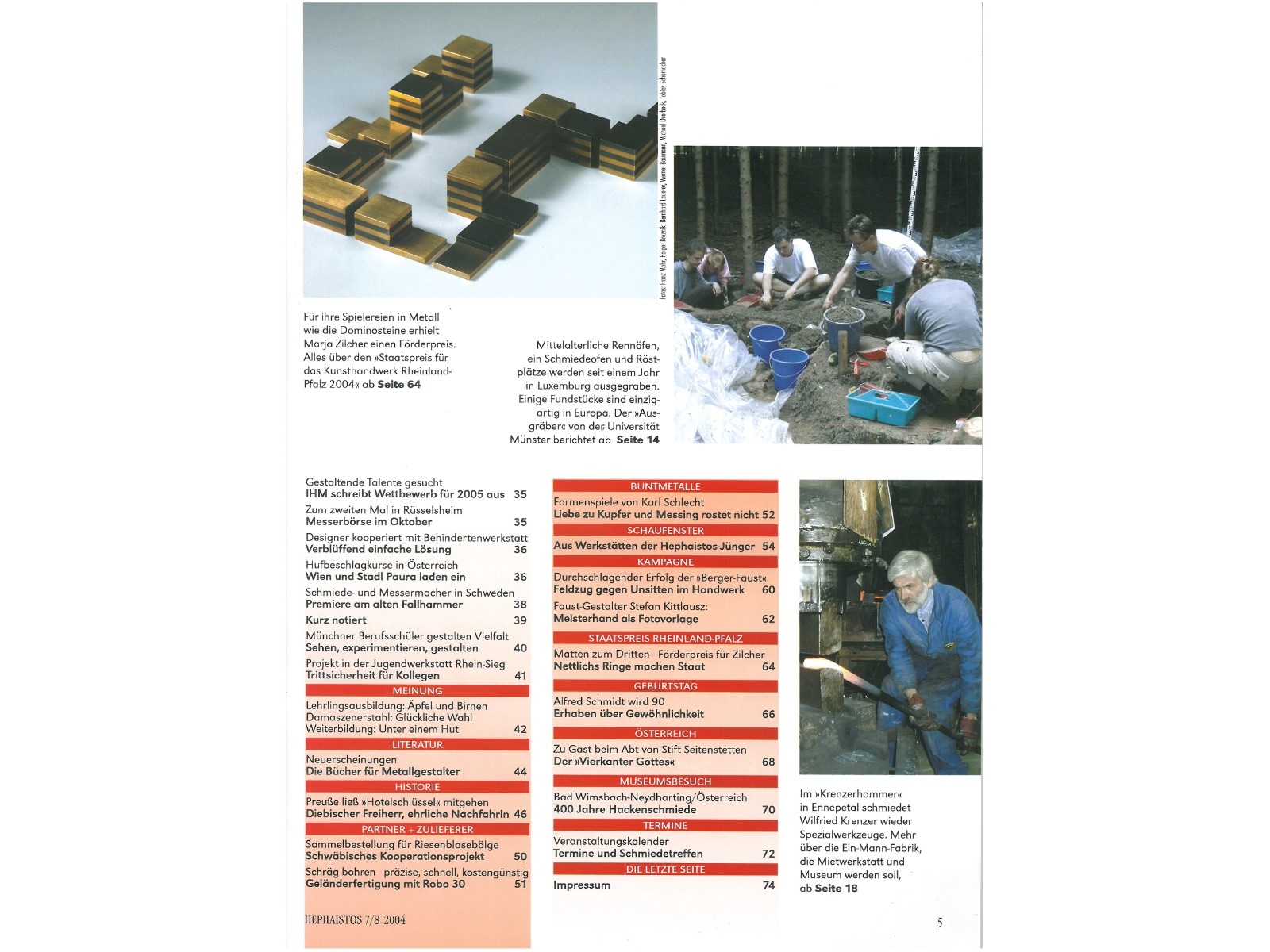 Zeitschrift HEPHAISTOS 2004, 7/8-5