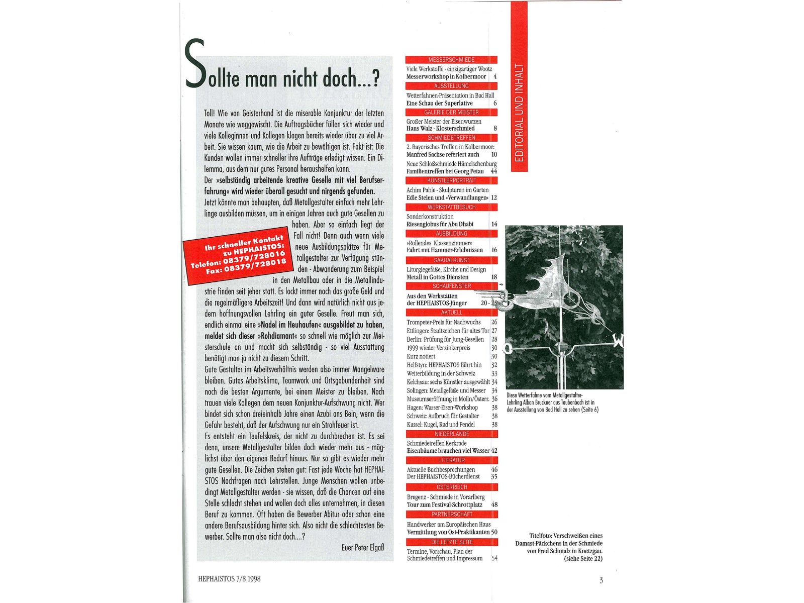 Zeitschrift HEPHAISTOS 1998, 7/8-3