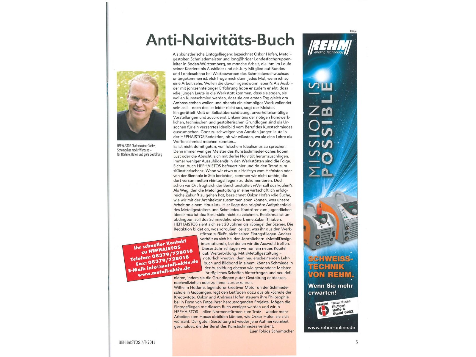 Zeitschrift HEPHAISTOS 2011, 7/8-3
