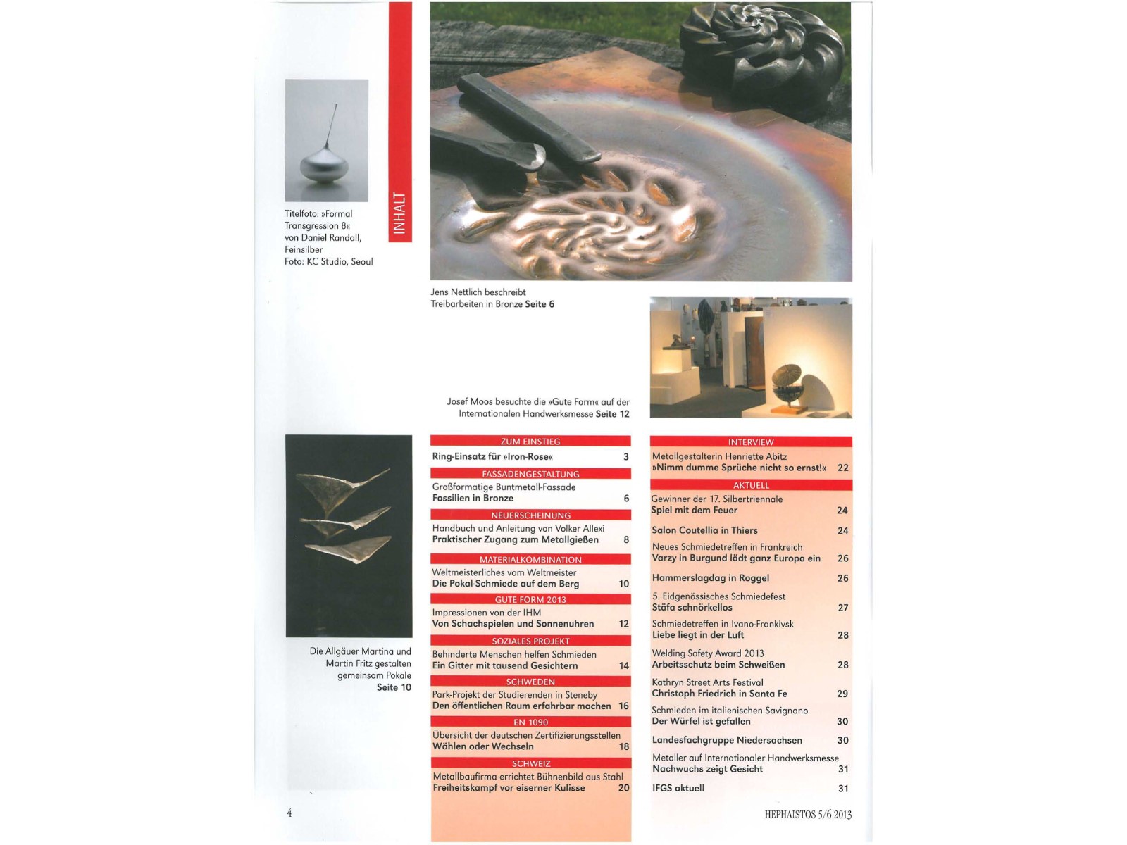 Zeitschrift HEPHAISTOS 2013, 5/6-4 Zeitschrift HEPHAISTOS 2013, 5/6-4