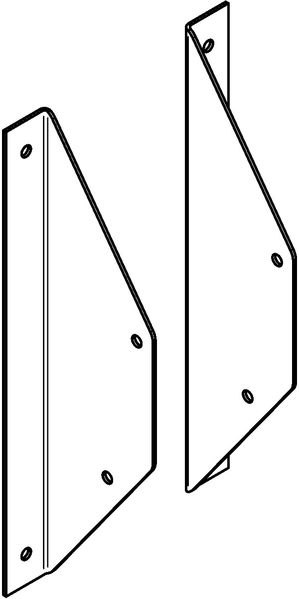 (BLOB)Winkelbleche zur Wandbefestigung G-15-2