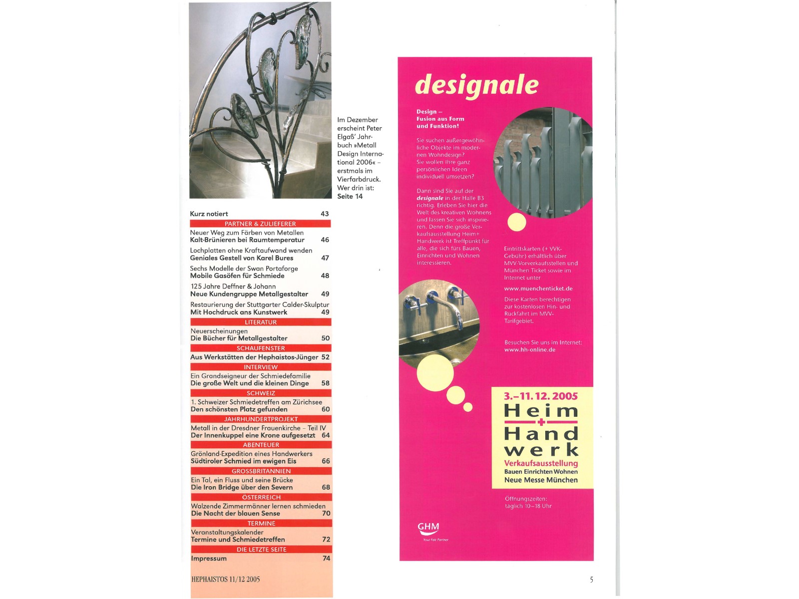 Zeitschrift HEPHAISTOS 2005, 11/12-5