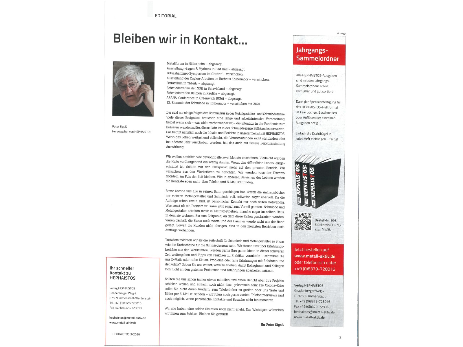Zeitschrift HEPHAISTOS 2020, 03-3