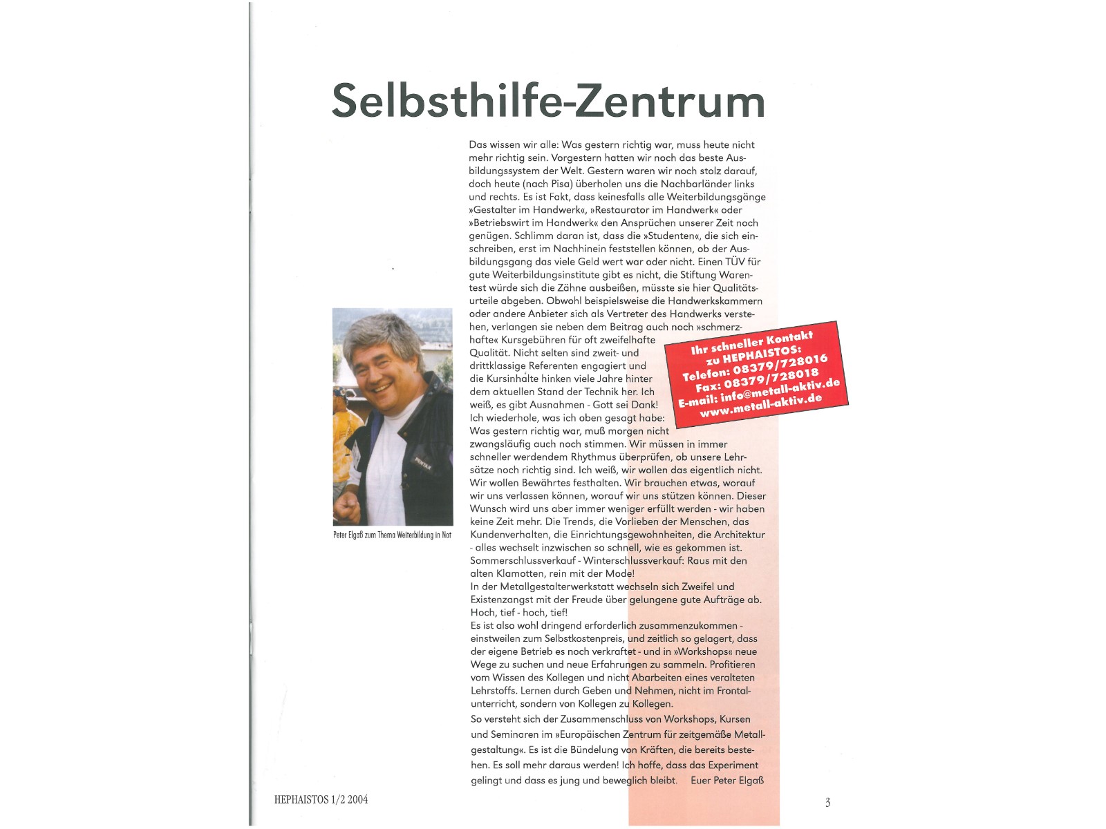 Zeitschrift HEPHAISTOS 2004, 1/2-3