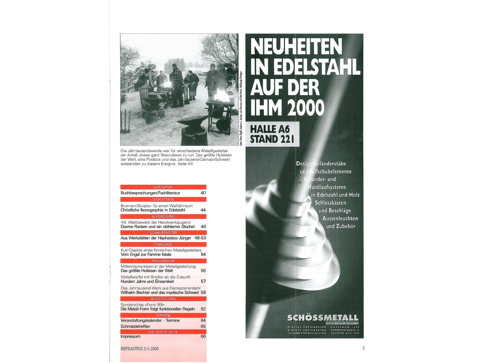Zeitschrift HEPHAISTOS 2000, 3/4-5