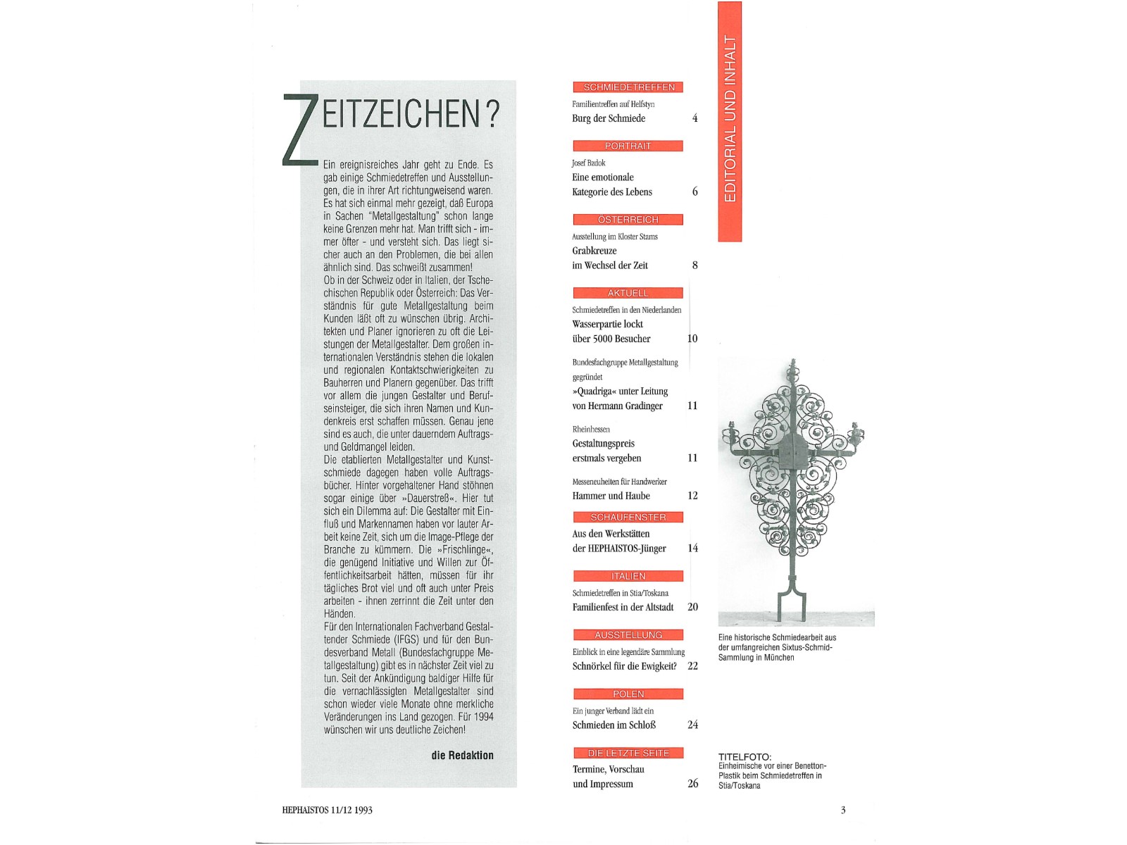 Zeitschrift HEPHAISTOS 1993, 11/12-3