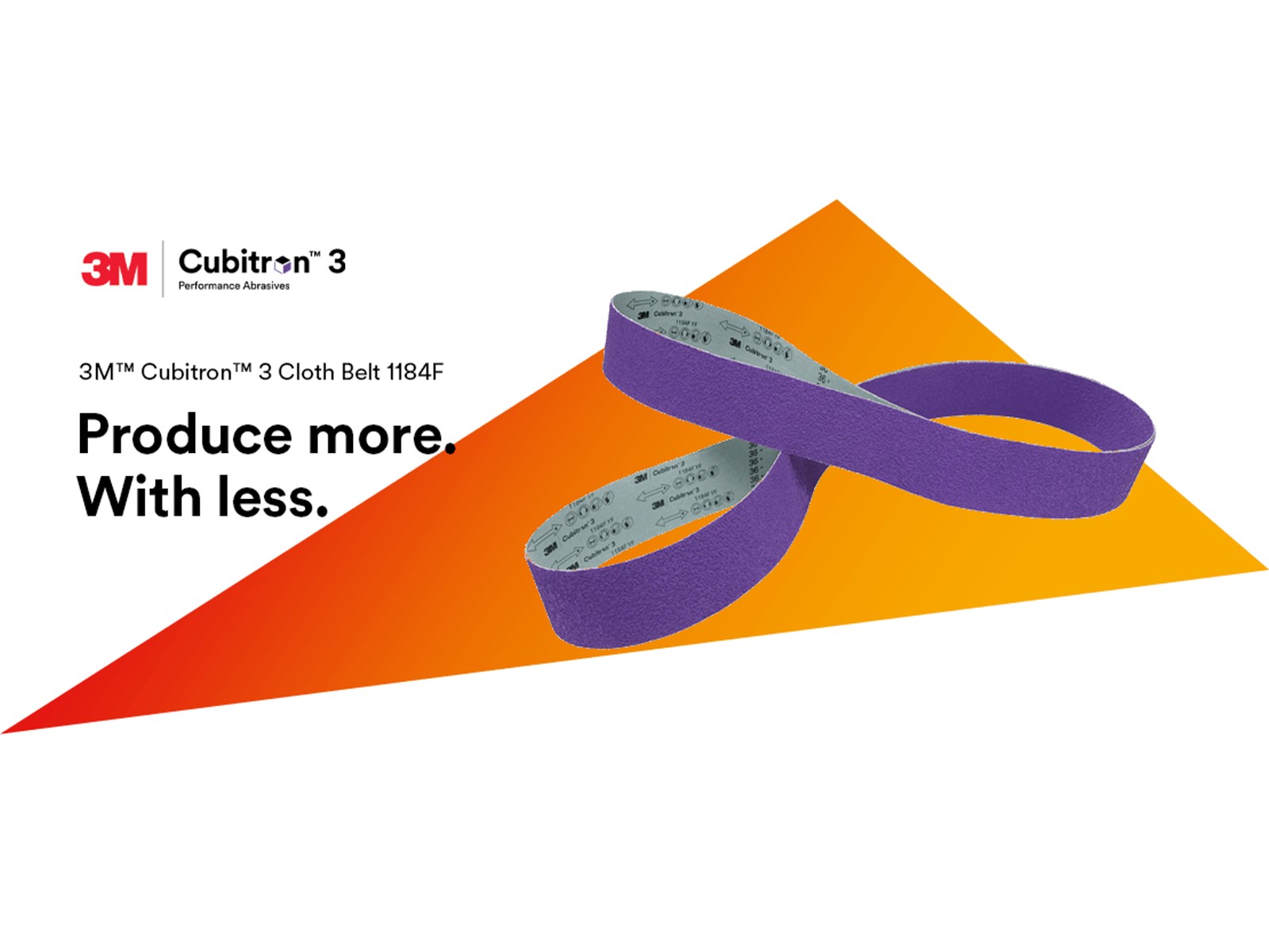 Schleifband Cubitron™ III für Radiusmaster, Korn 36-3
