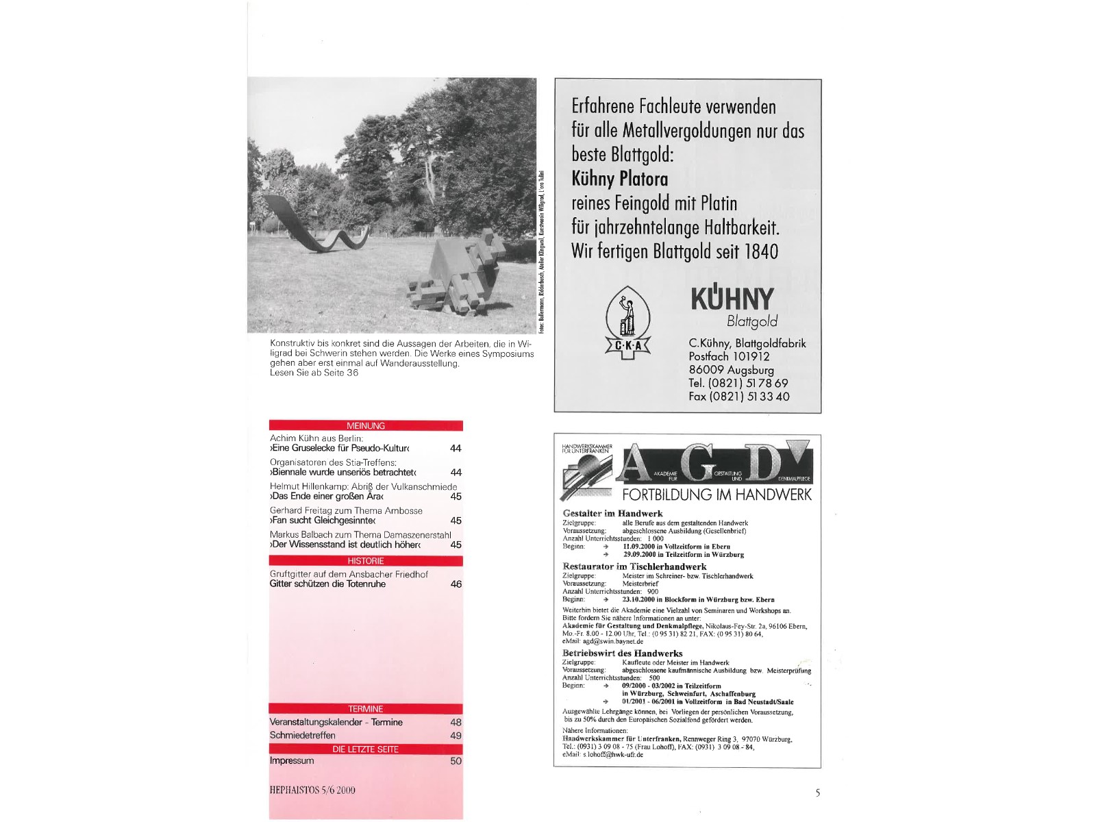 Zeitschrift HEPHAISTOS 2000, 5/6-5
