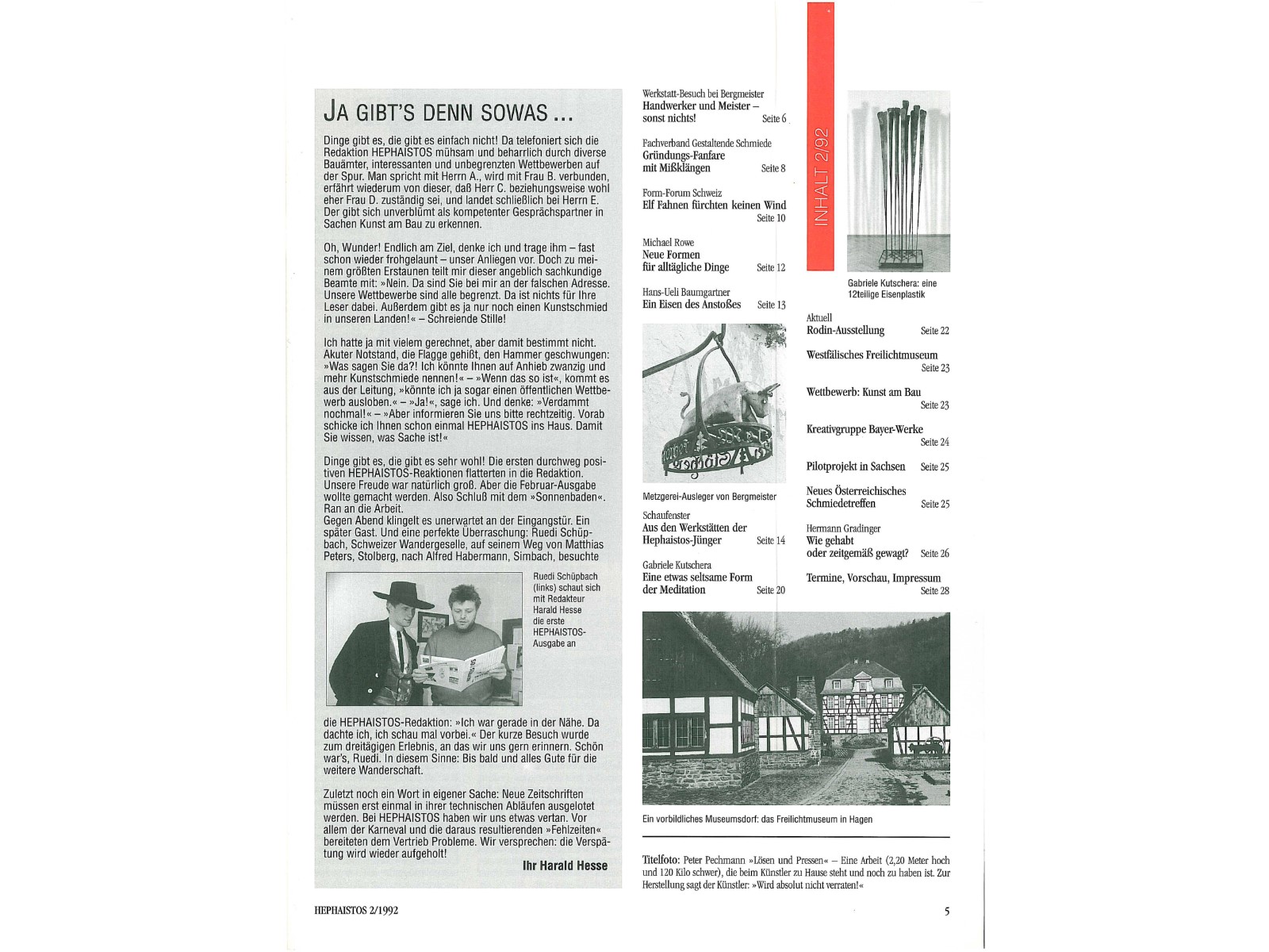Zeitschrift HEPHAISTOS 1992, 02-4