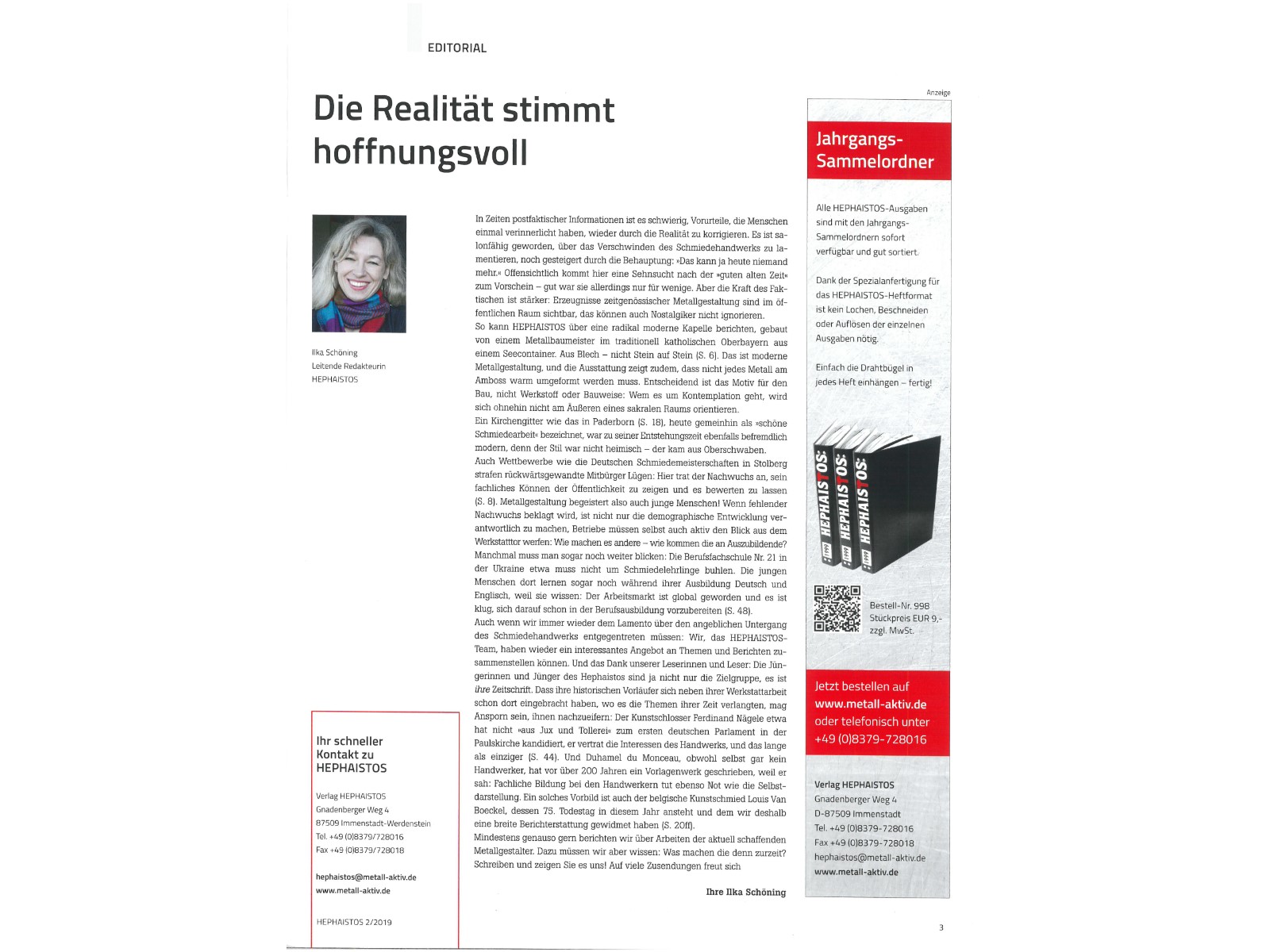 Zeitschrift HEPHAISTOS 2019, 02-3