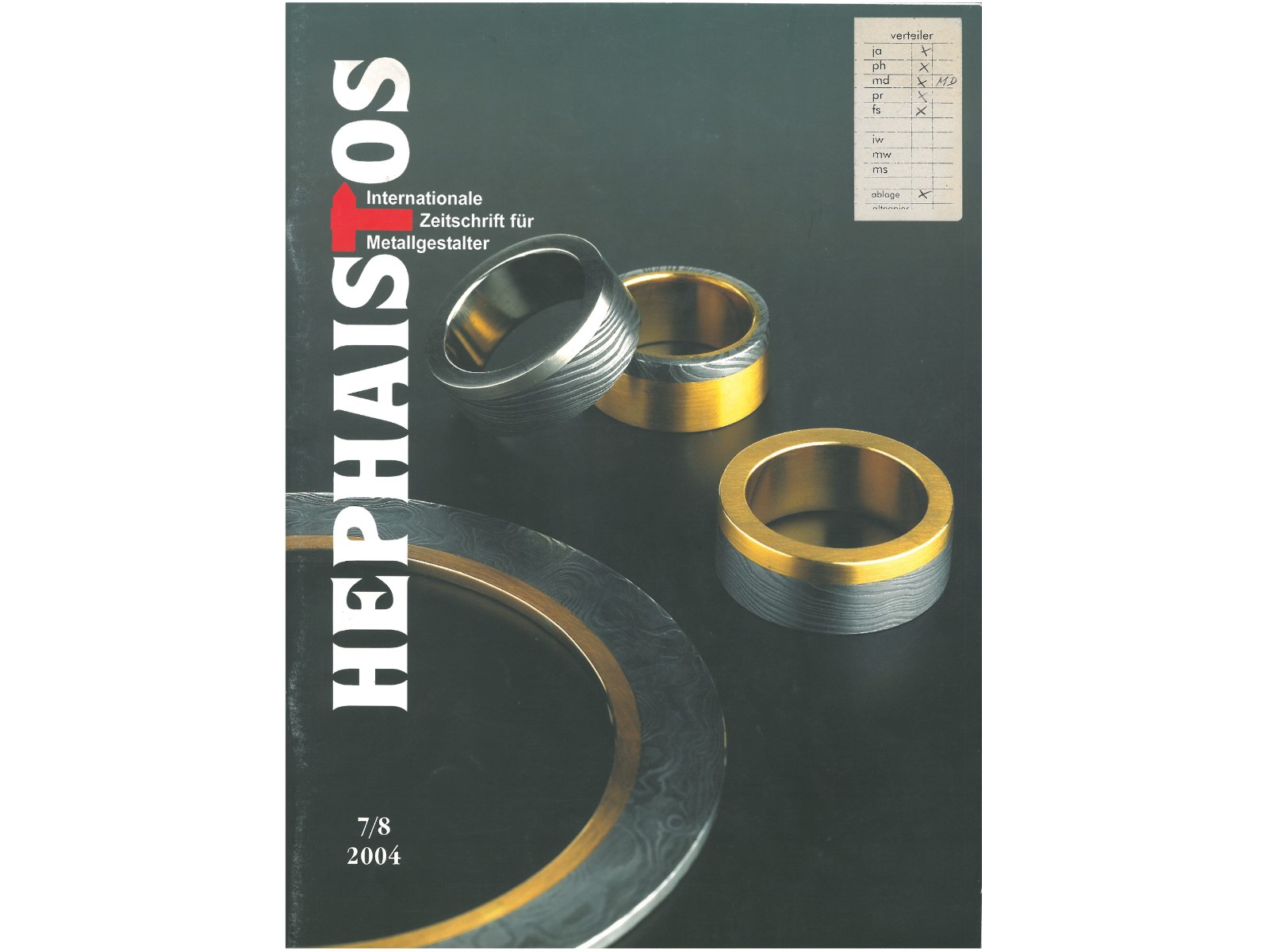 Zeitschrift HEPHAISTOS 2004, 7/8-2