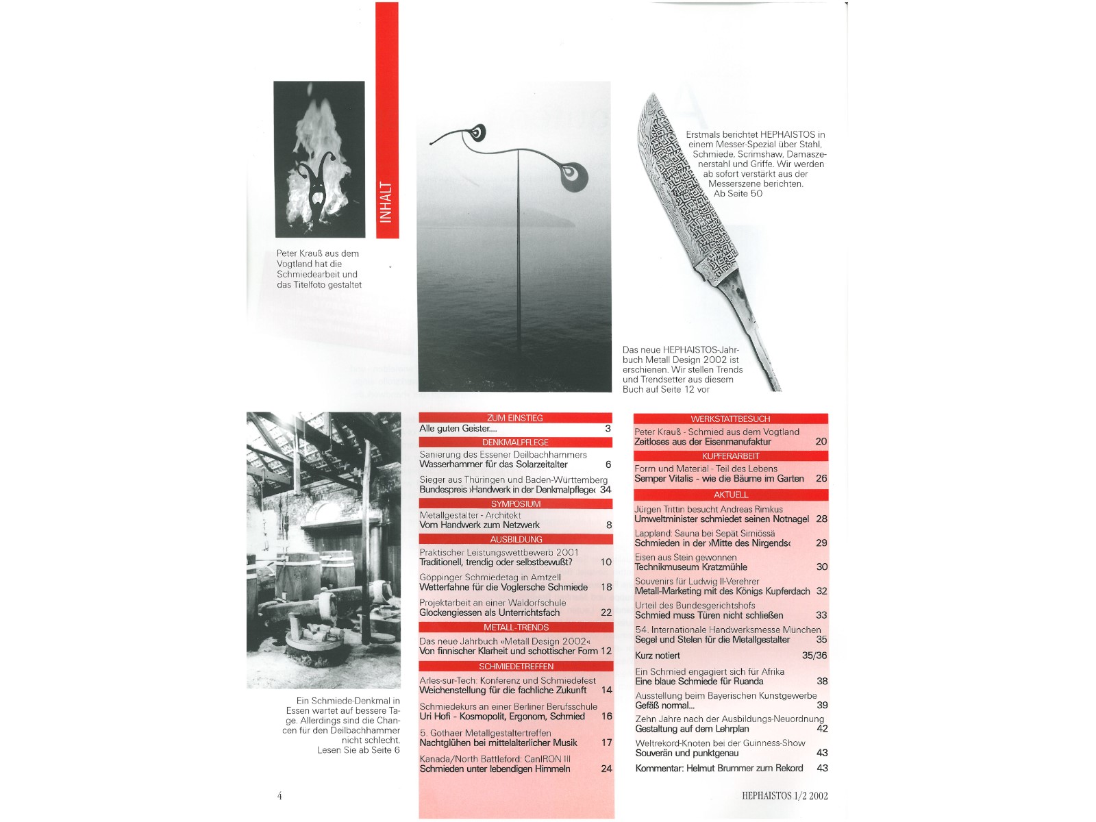 Zeitschrift HEPHAISTOS 2002, 1/2-4