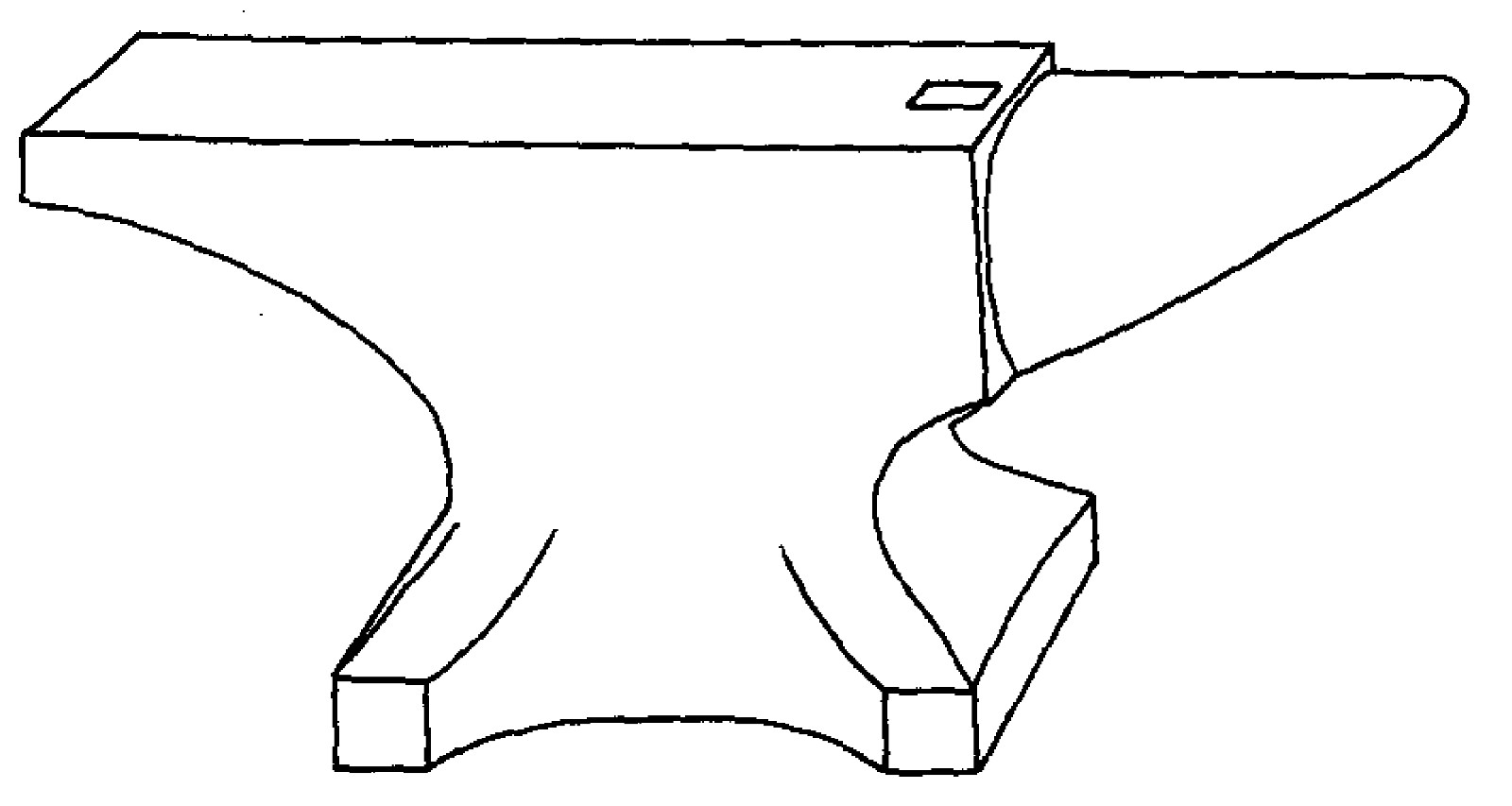 Einheitsamboss 100 kg 1 Horn - Peddinghaus-2 Einheitsamboss 100 kg 1 Horn - Peddinghaus-2