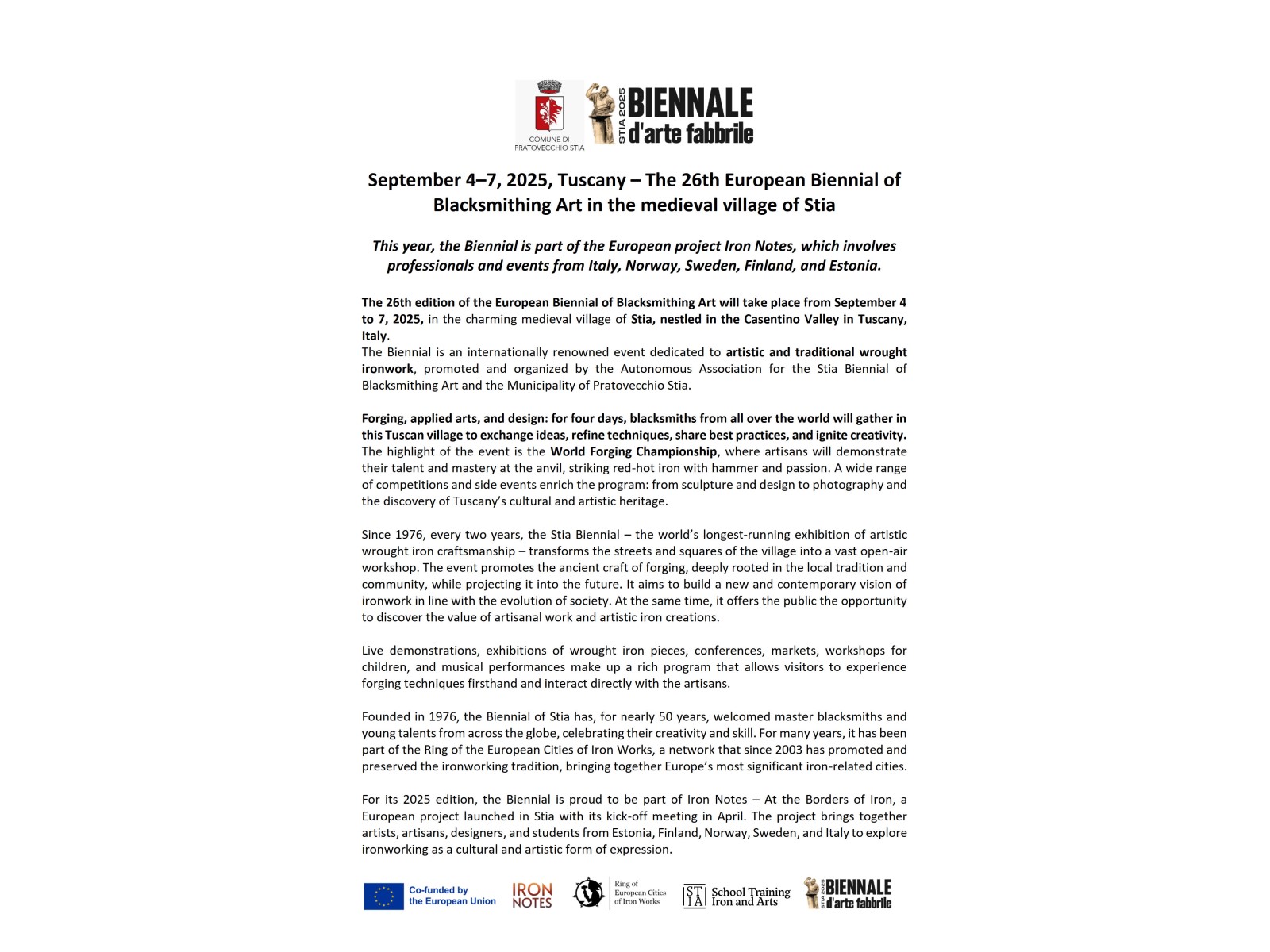 (BLOB)Biennale Europea d'Arte Fabbrile di Stia (IT) - 04/07 September 2025-5