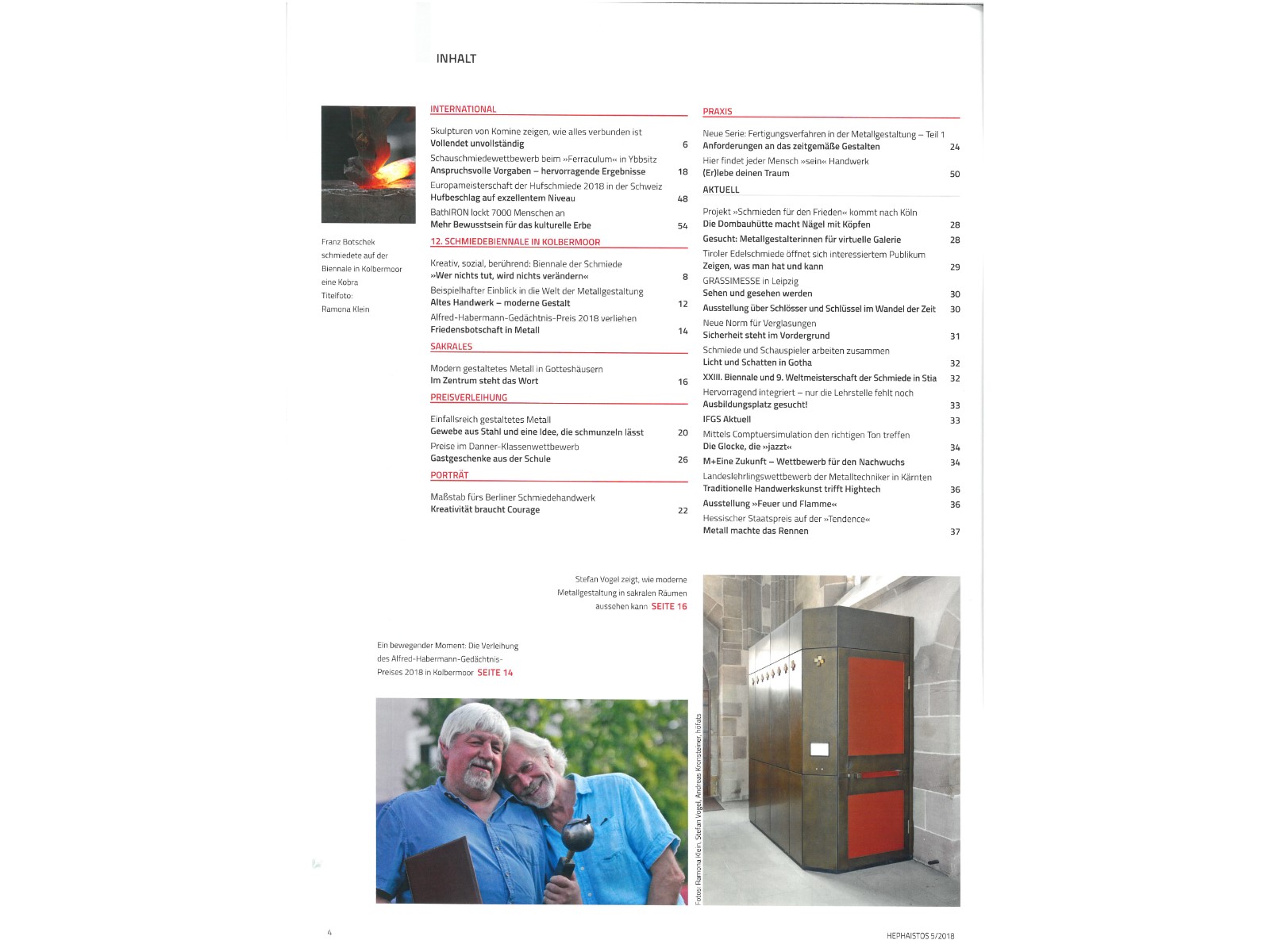 Zeitschrift HEPHAISTOS 2018, 05-4