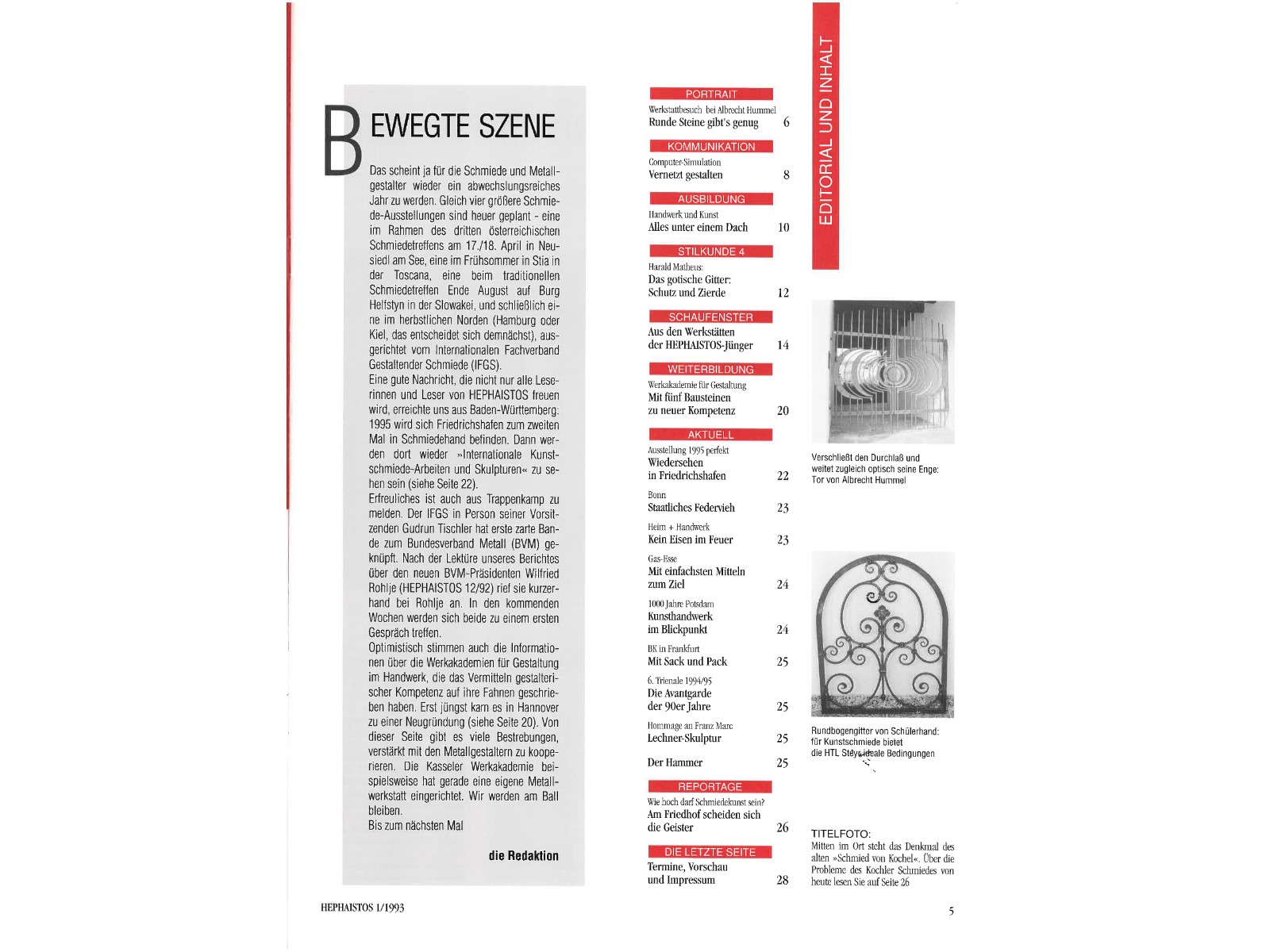 Zeitschrift HEPHAISTOS 1993, 01-5