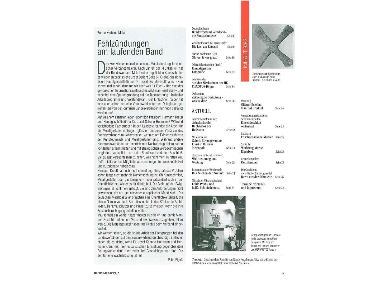 Zeitschrift HEPHAISTOS 1992, 08-3