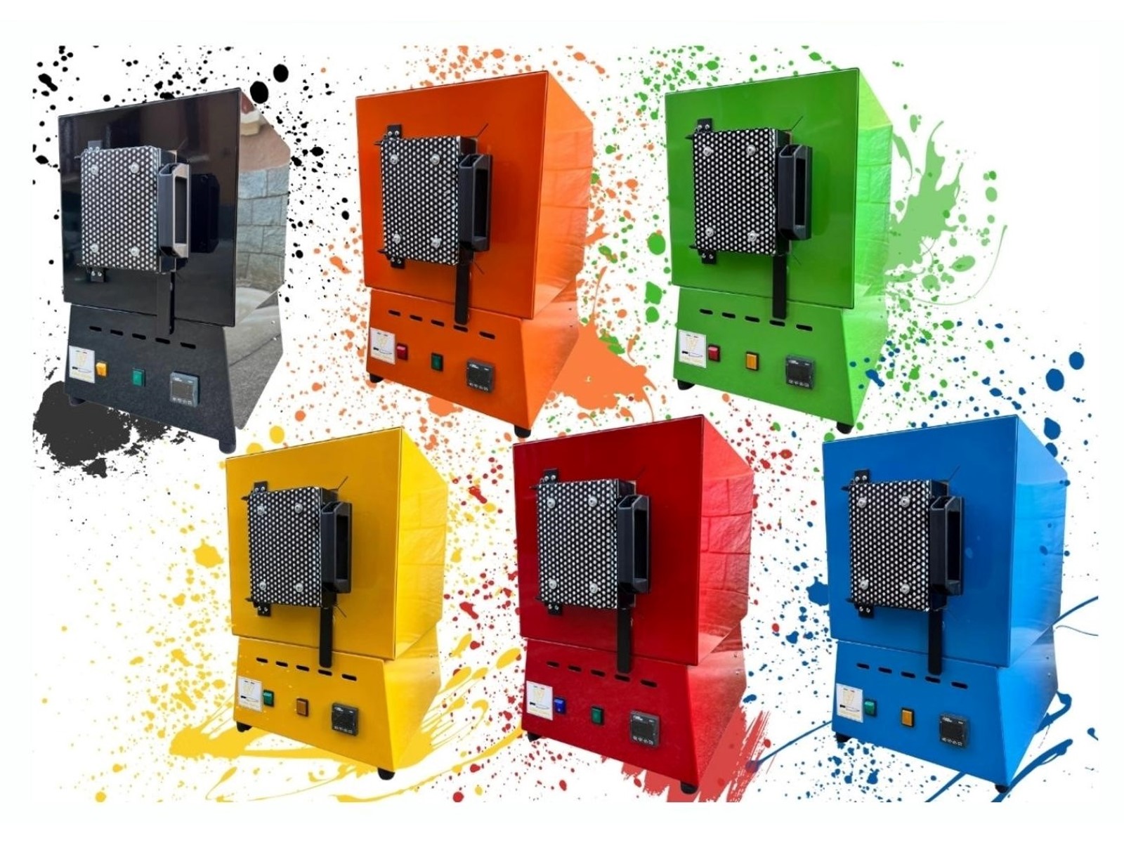 Elektro-Ofen FT300 orange, 1100 °C, programmierbar-1 Elektro-Ofen FT300 orange, 1100 °C, programmierbar-1