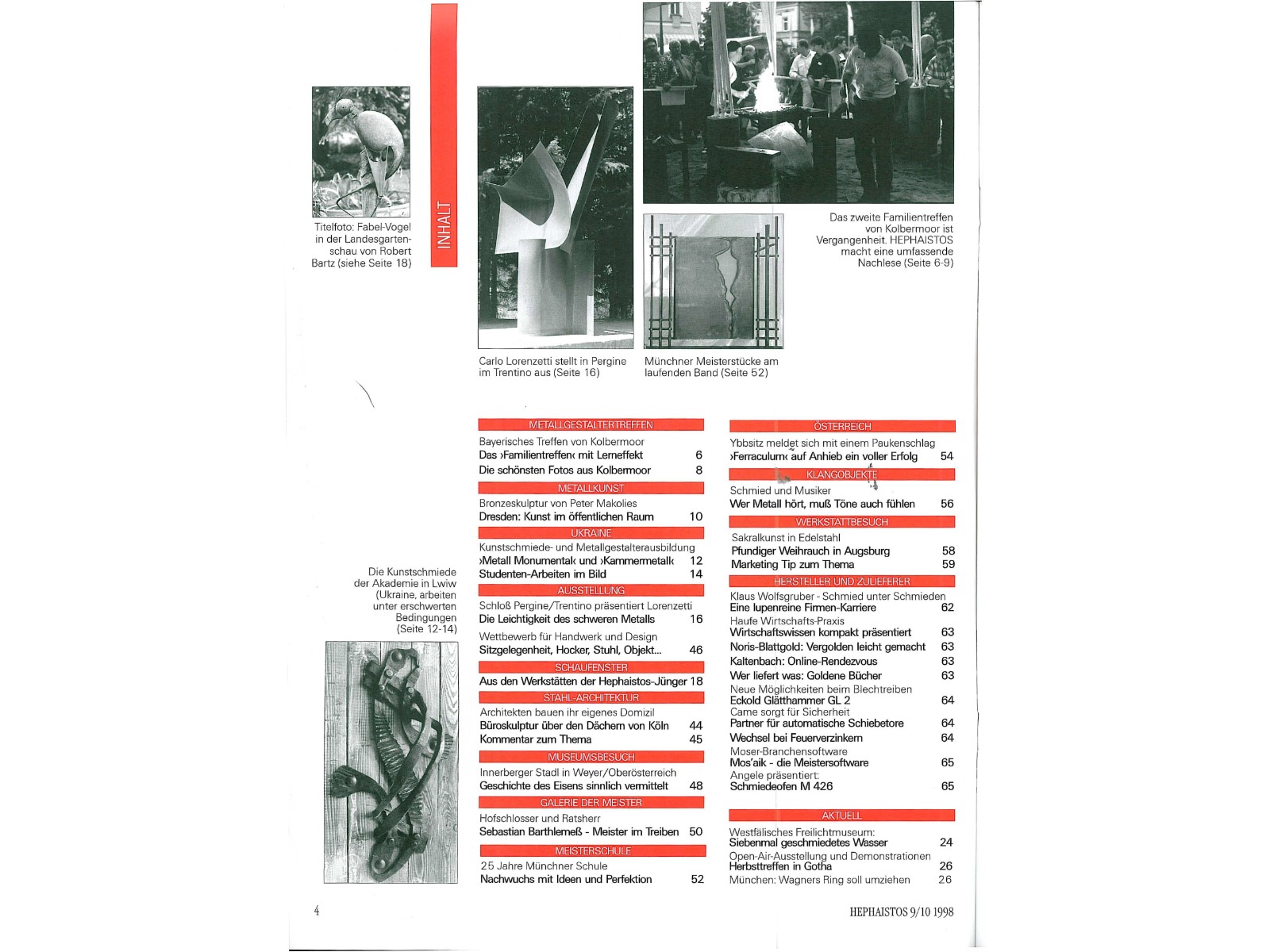 Zeitschrift HEPHAISTOS 1998, 9/10-4