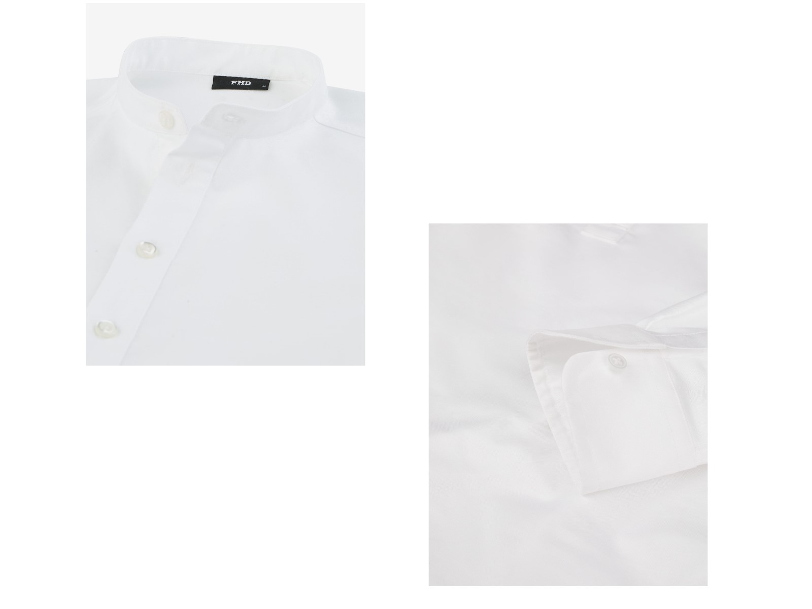 (BLOB)Chemise décontractée de forge blanc, 3XL-4