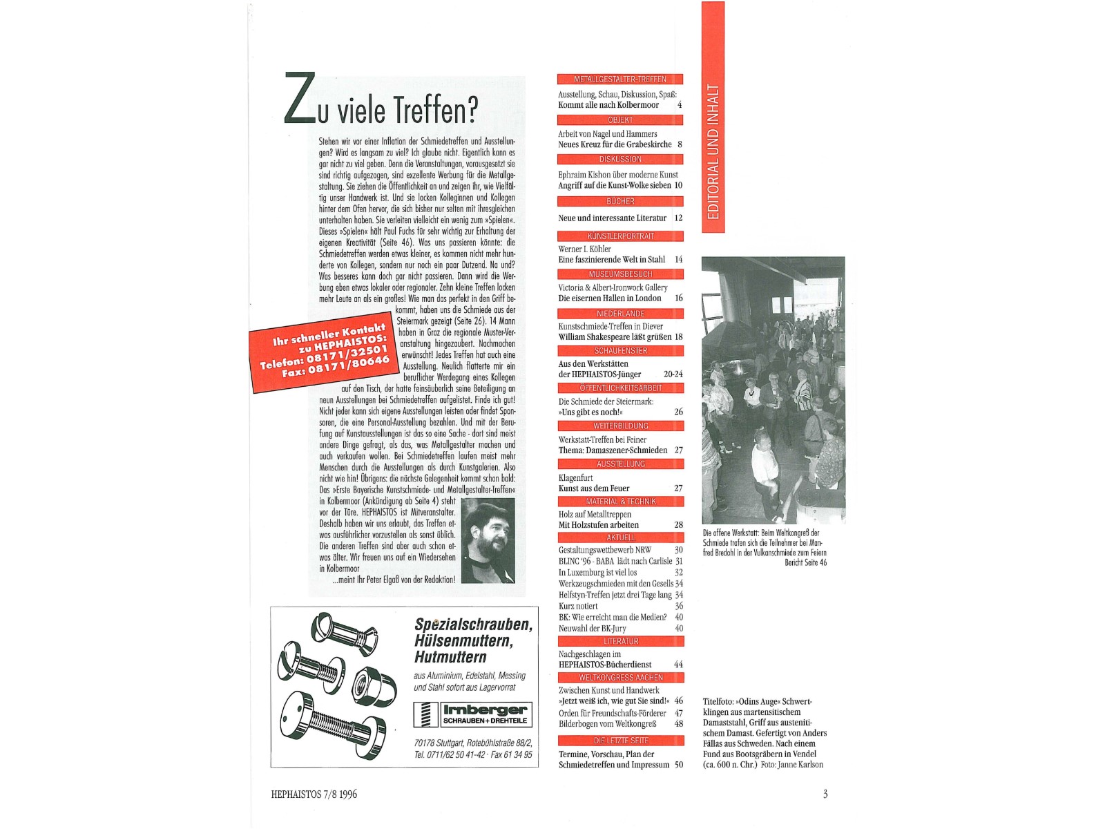 Zeitschrift HEPHAISTOS 1996, 7/8-3