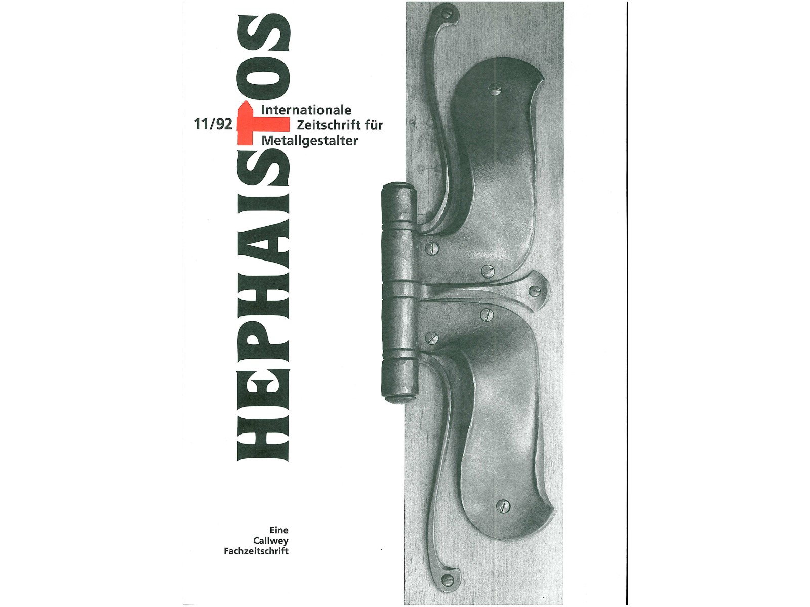 Zeitschrift HEPHAISTOS 1992, 11-2