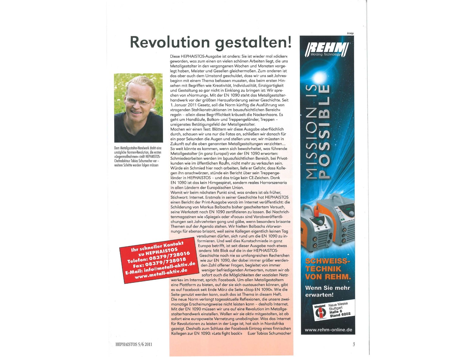 Zeitschrift HEPHAISTOS 2011, 5/6-3 Zeitschrift HEPHAISTOS 2011, 5/6-3