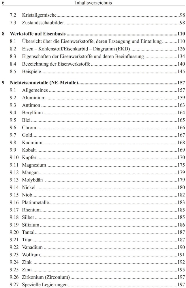 Metallkunde – Werkstoffe und Beschichtungen