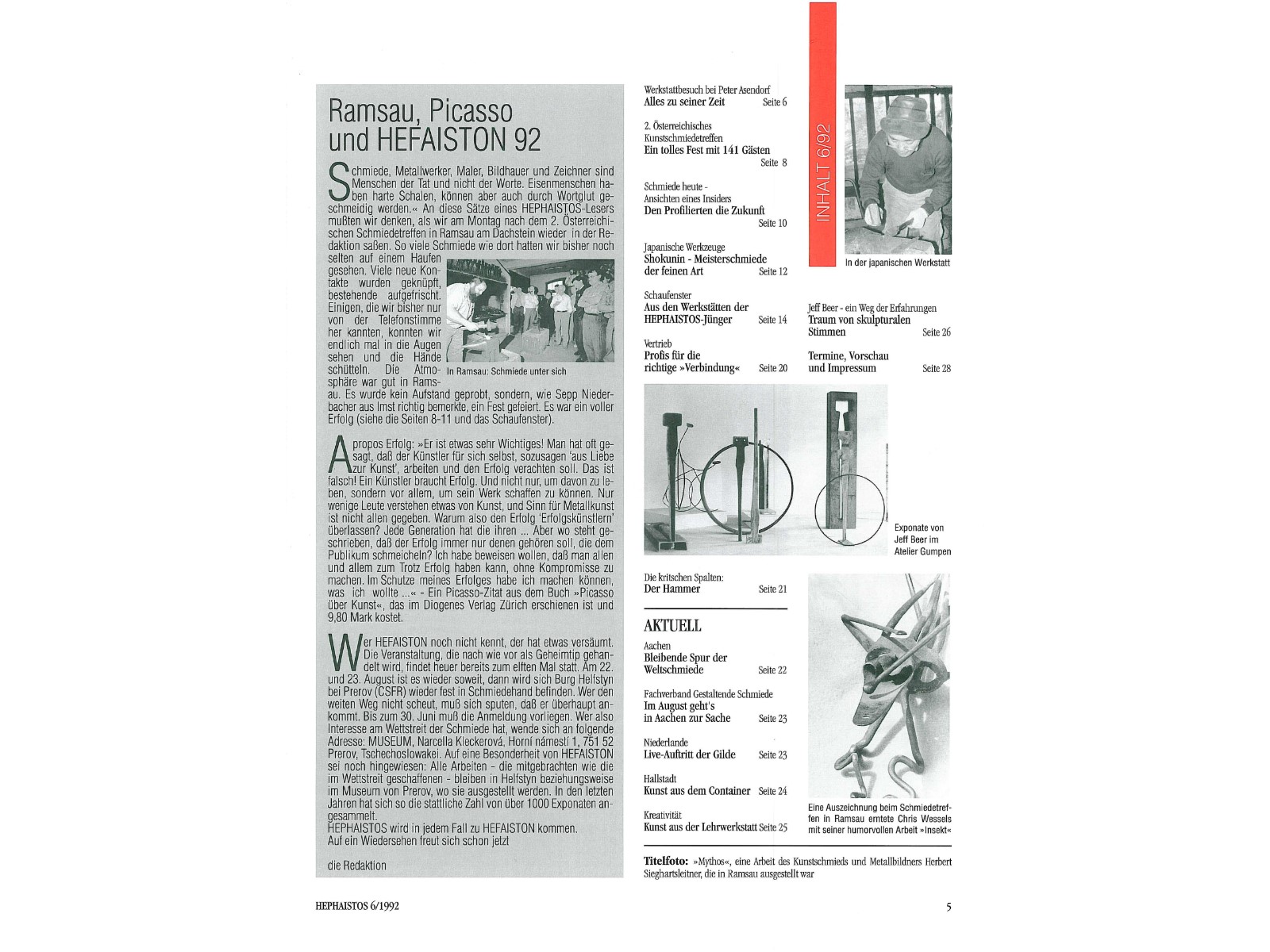 Zeitschrift HEPHAISTOS 1992, 06-3