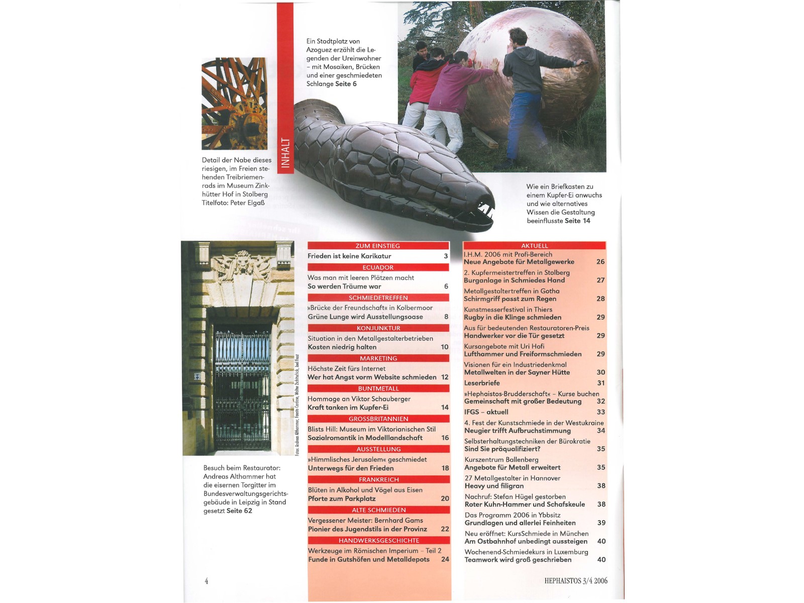 Zeitschrift HEPHAISTOS 2006, 3/4-4