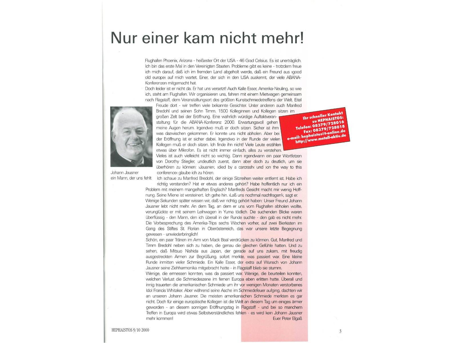 Zeitschrift HEPHAISTOS 2000, 9/10-3